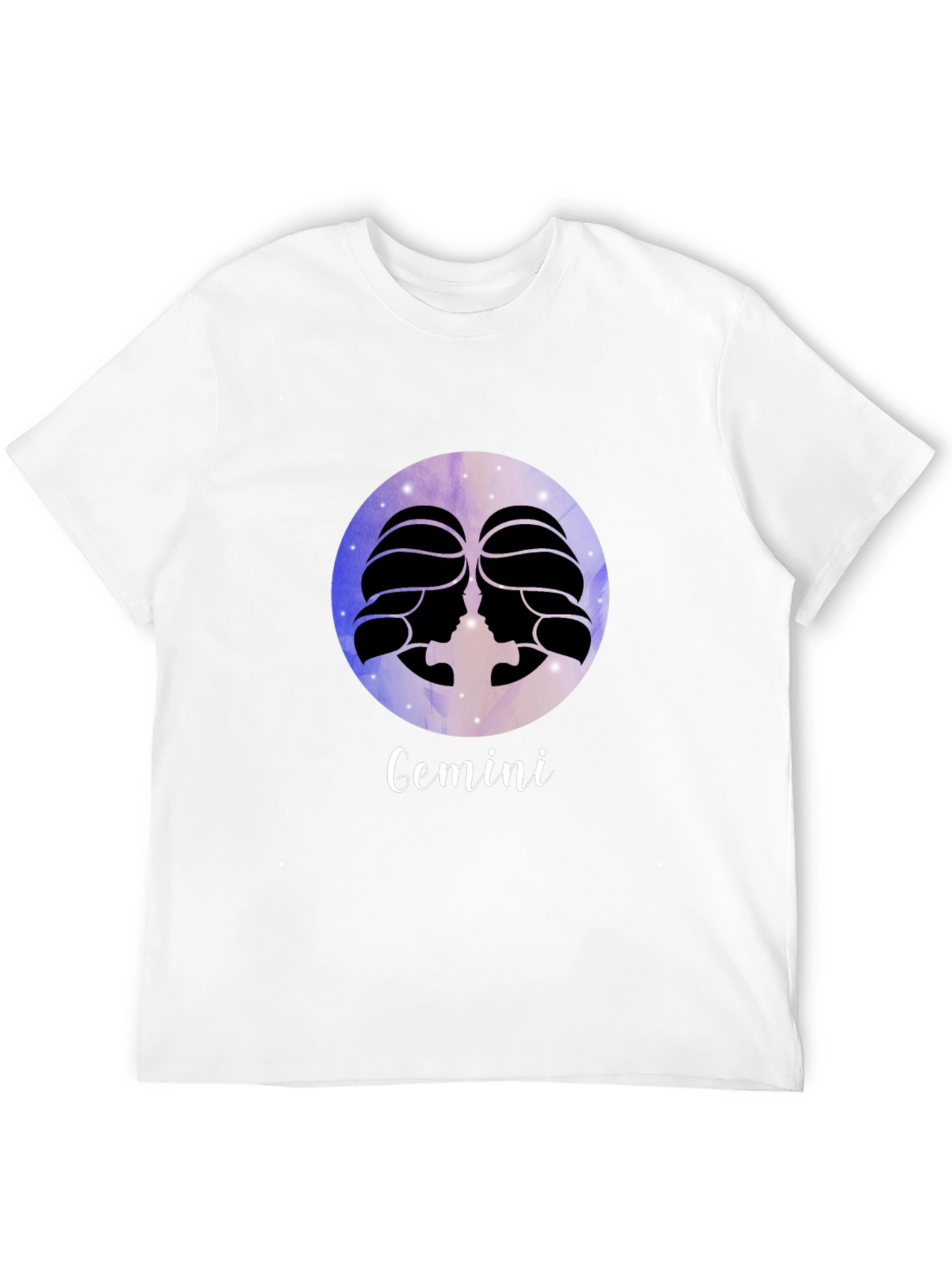 Gemini Zodiac Black T-Shirt