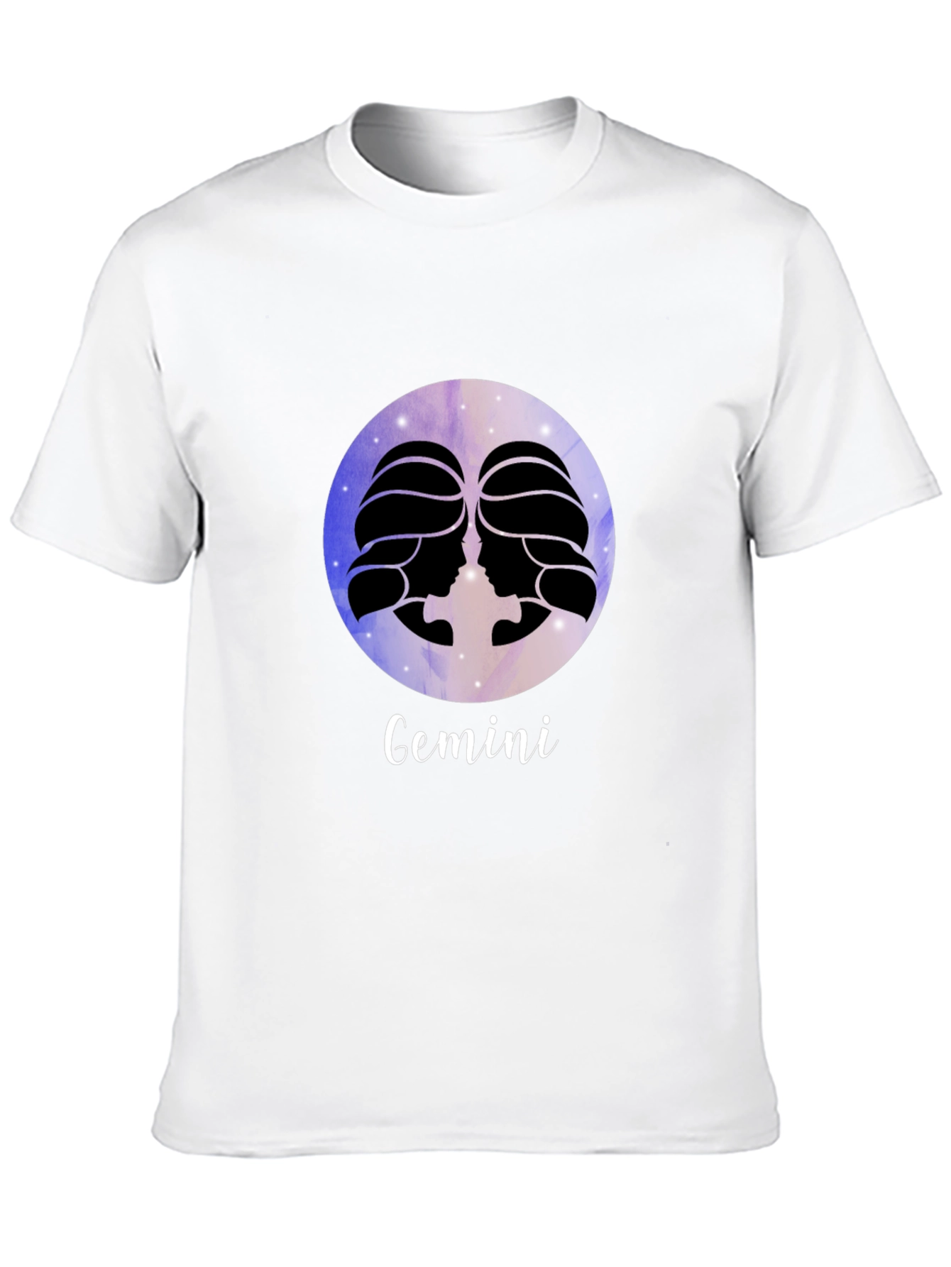 Gemini Zodiac Black T-Shirt