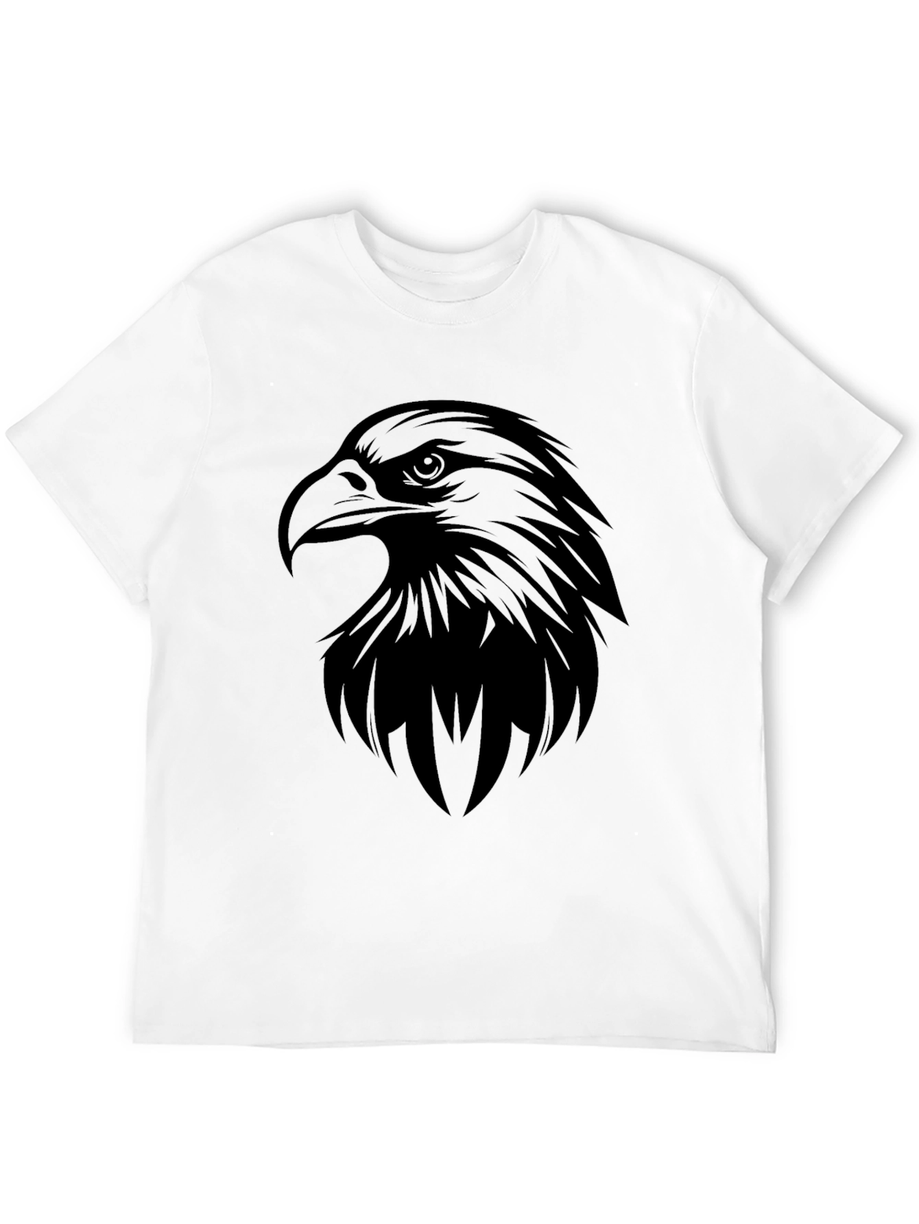 Bold Eagle Graphic Black T-Shirt for Men