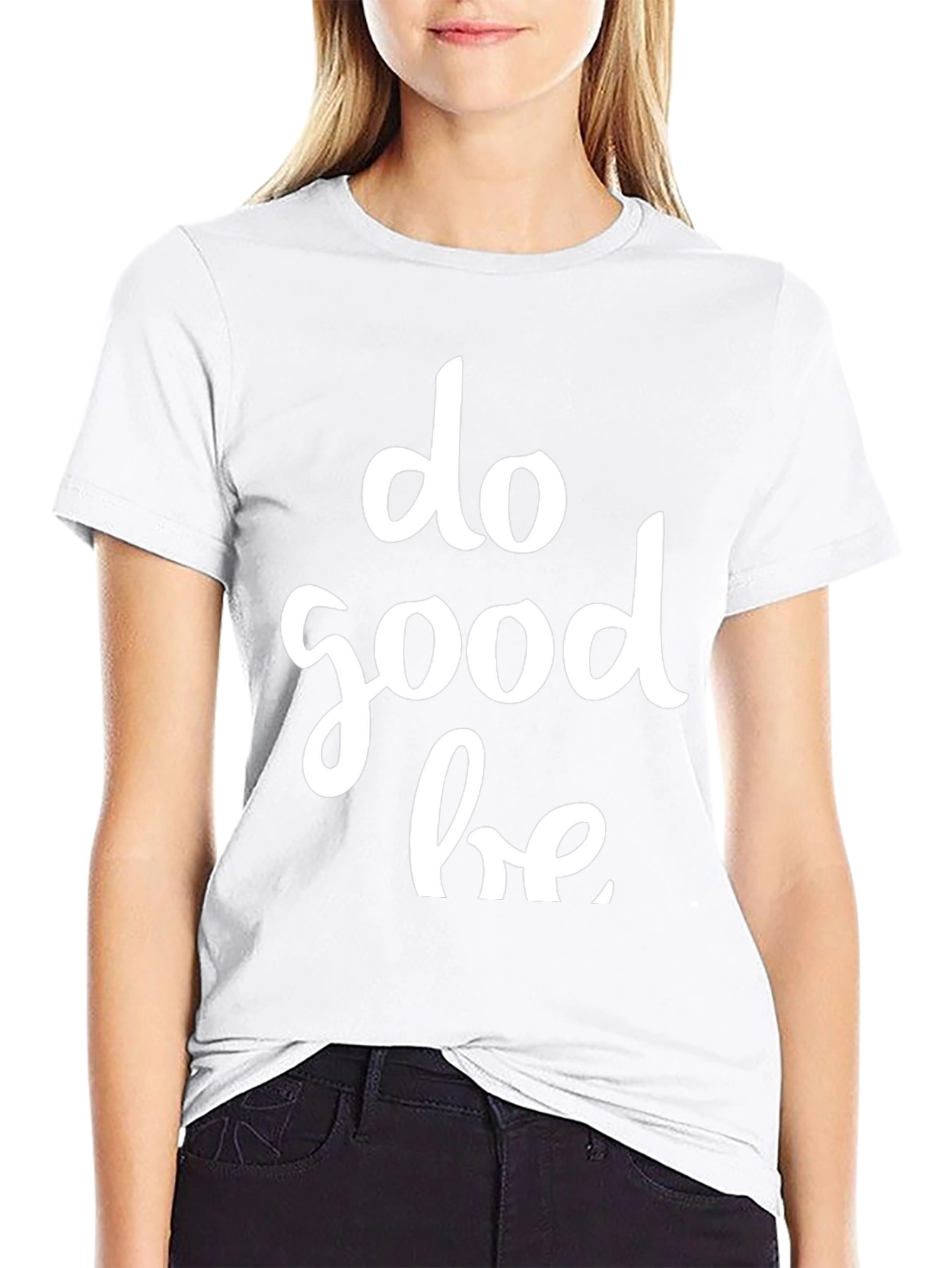 Do Good Be Good Black Graphic Tee