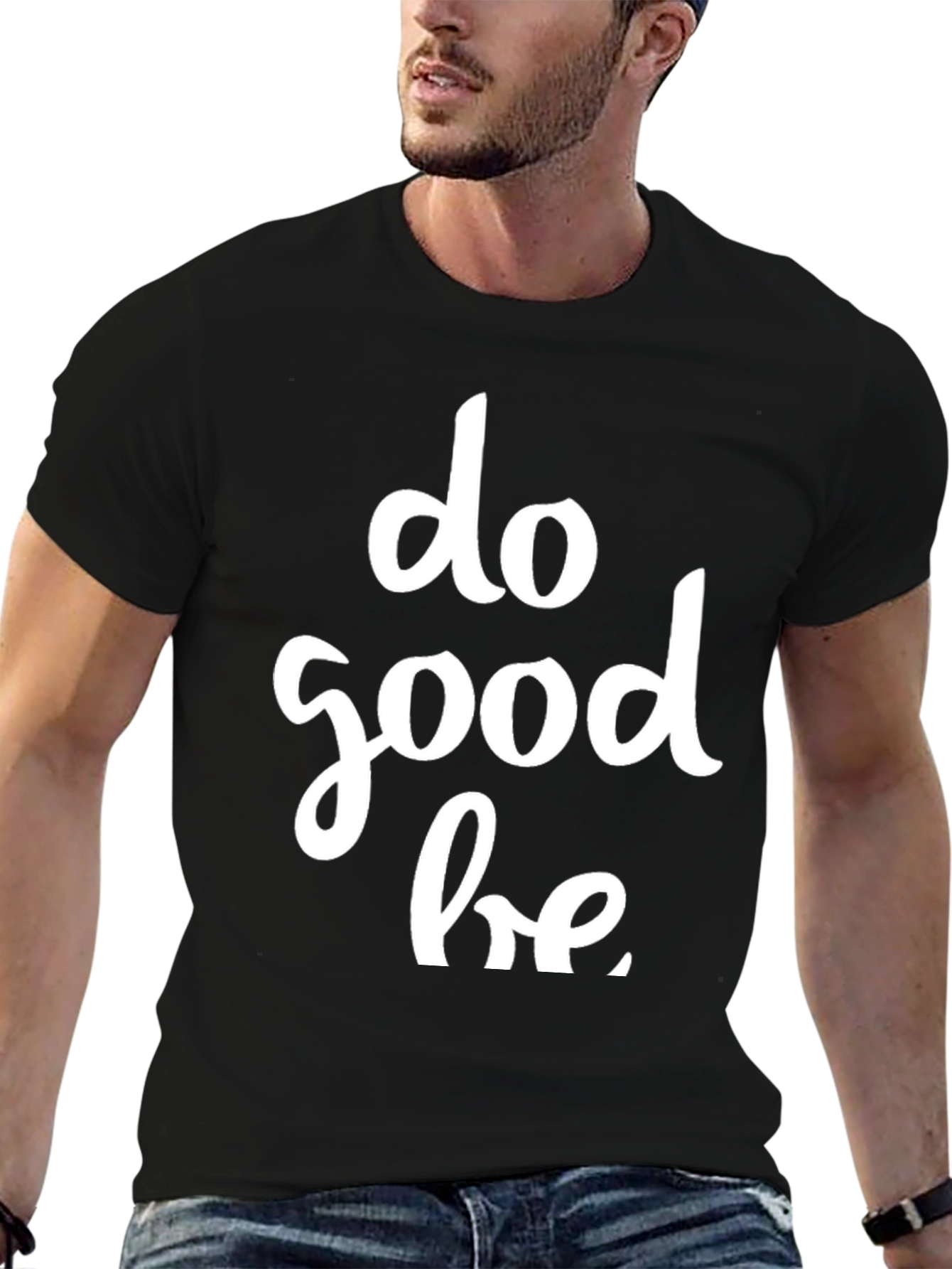 Do Good Be Good Black Graphic Tee