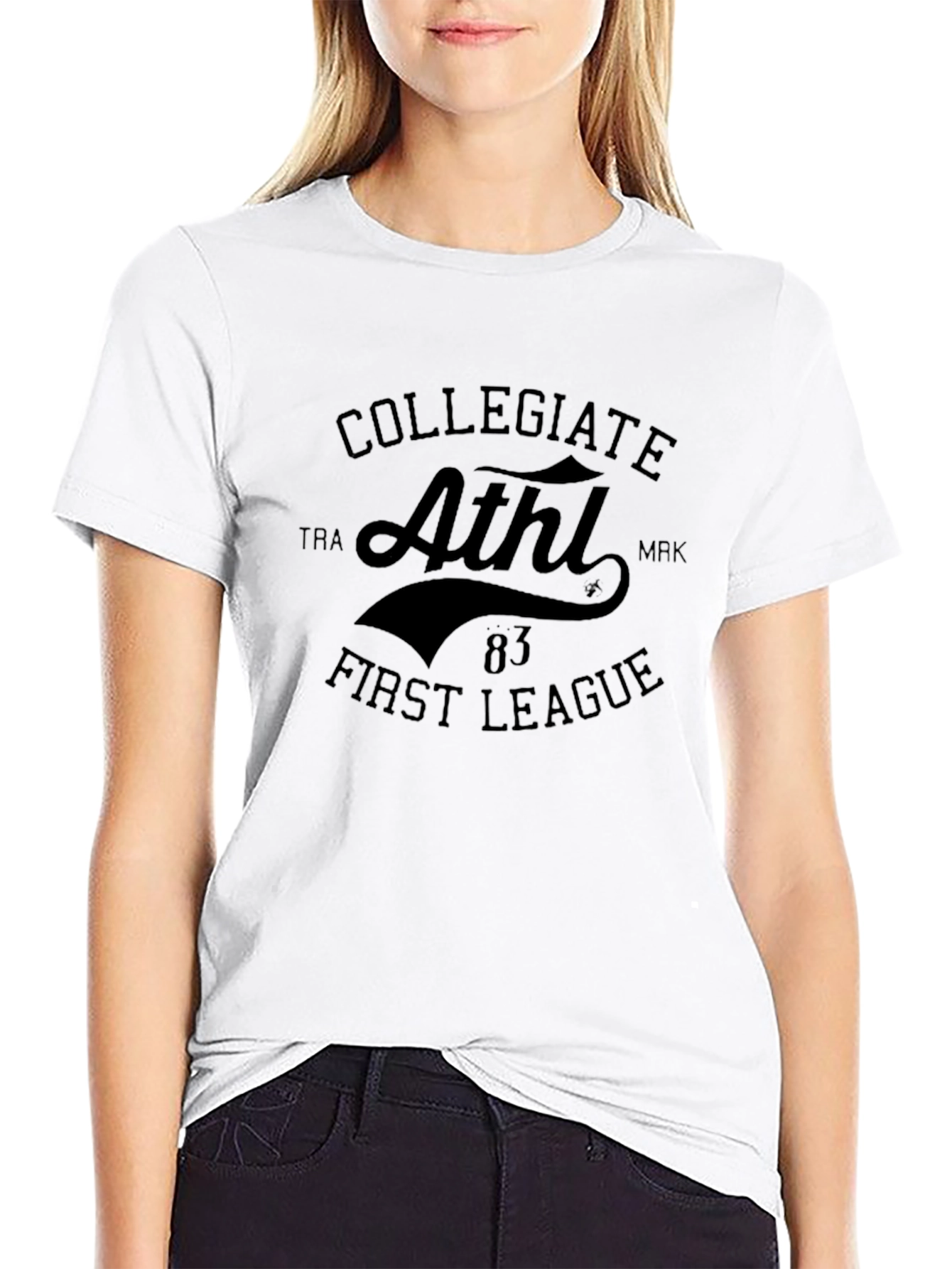 Collegiate Athl First League Graphic Tee - Black
