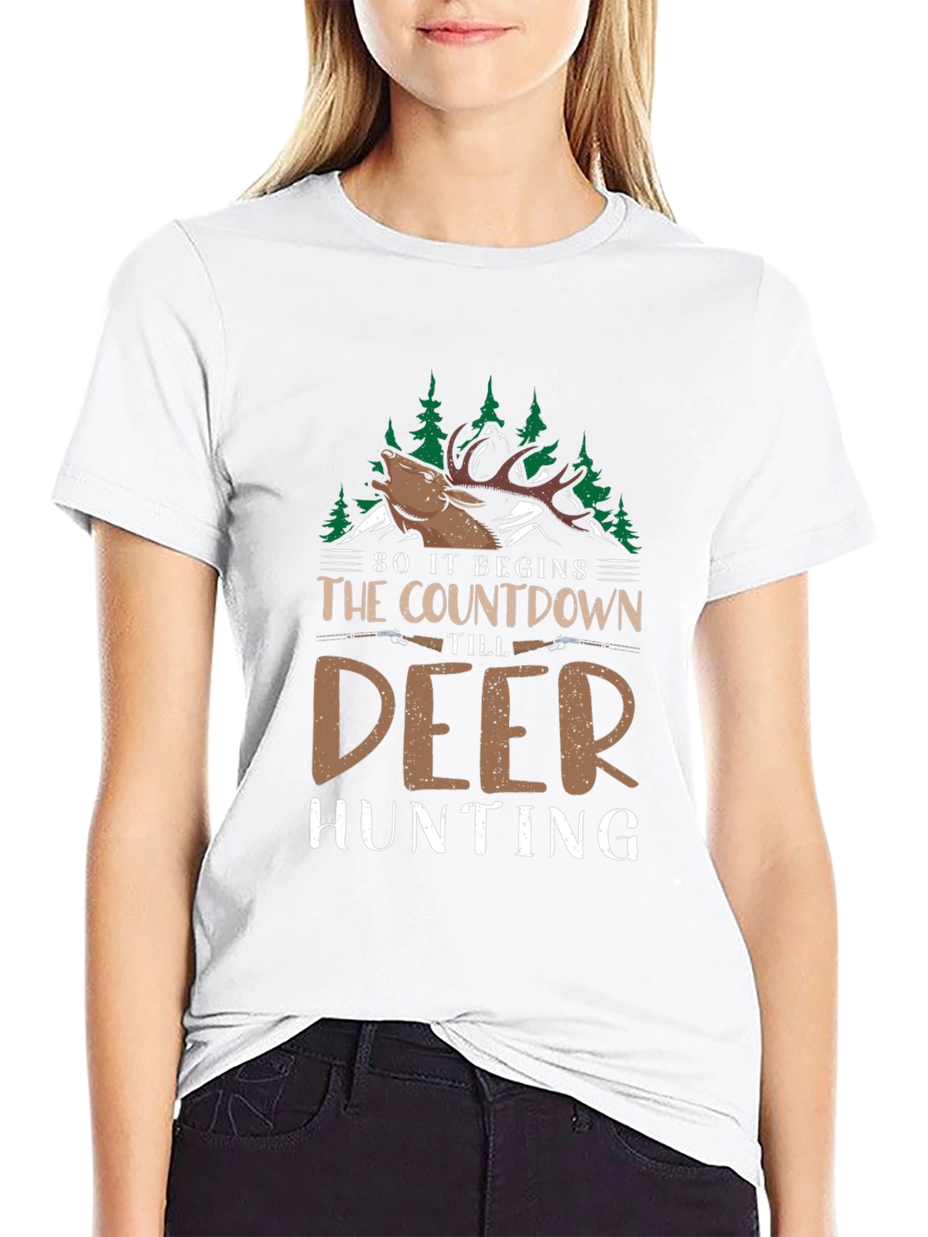 Deer Hunting Countdown Graphic Tee