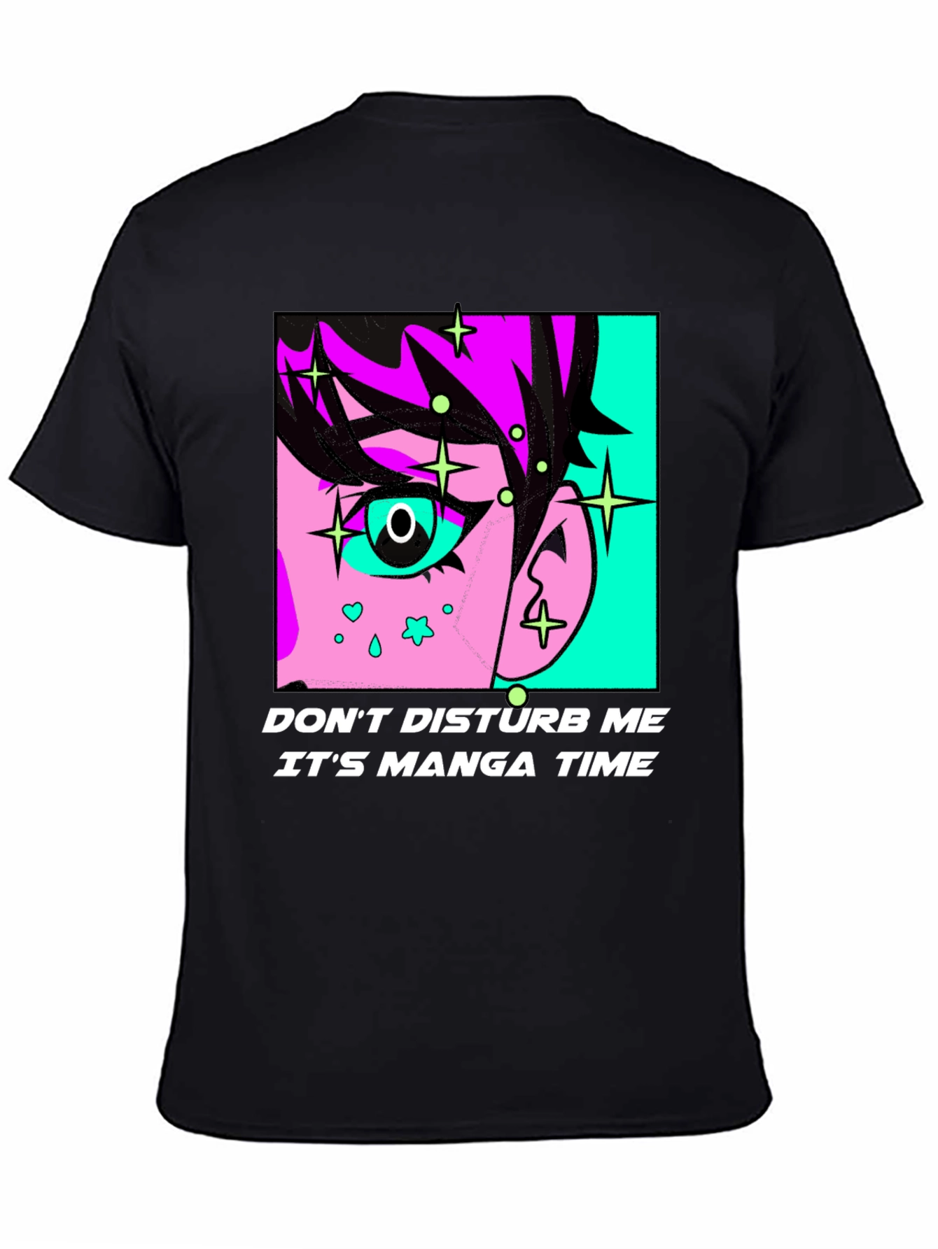 Manga Time Graphic Tee - Black
