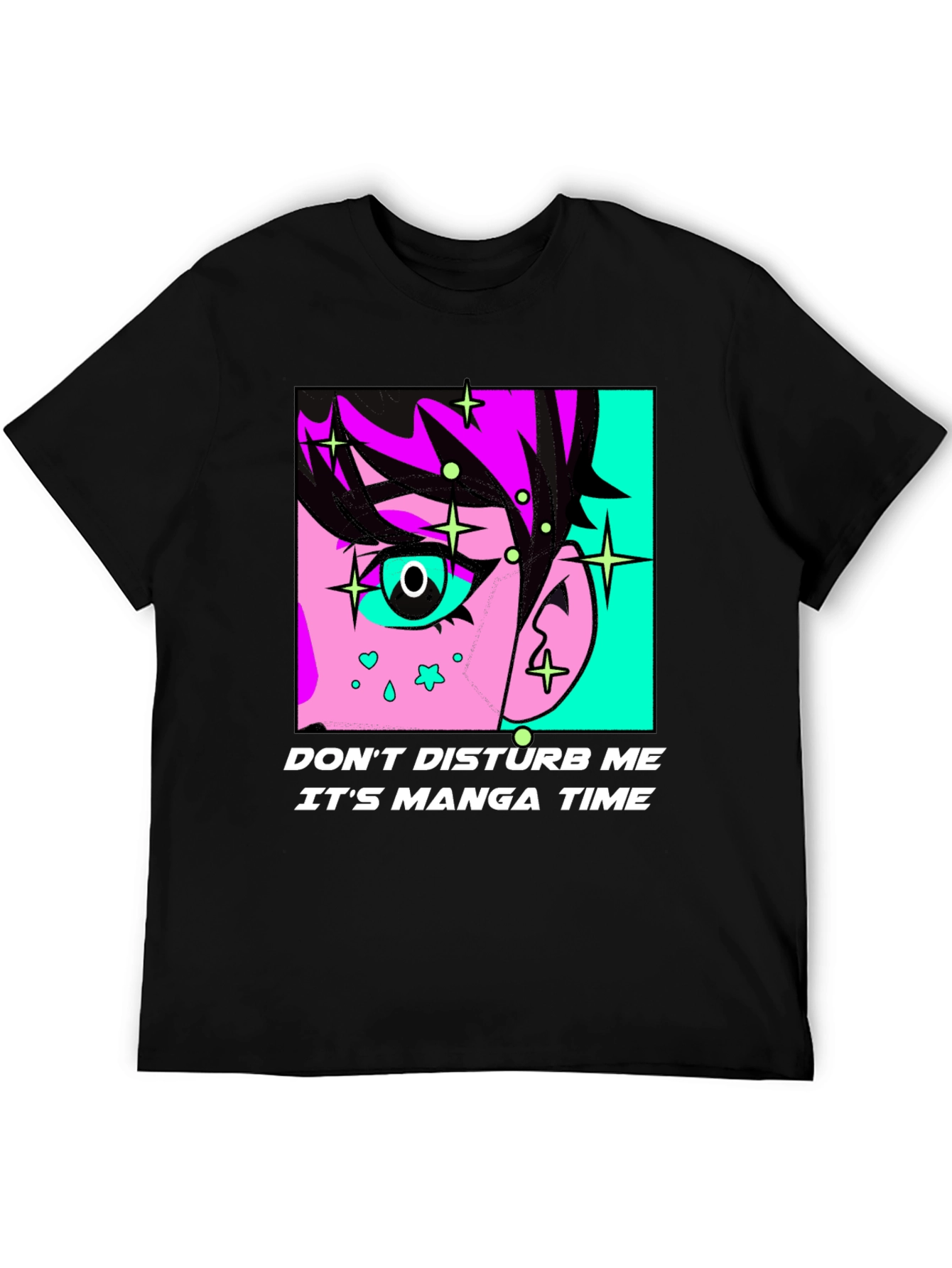 Manga Time Graphic Tee - Black