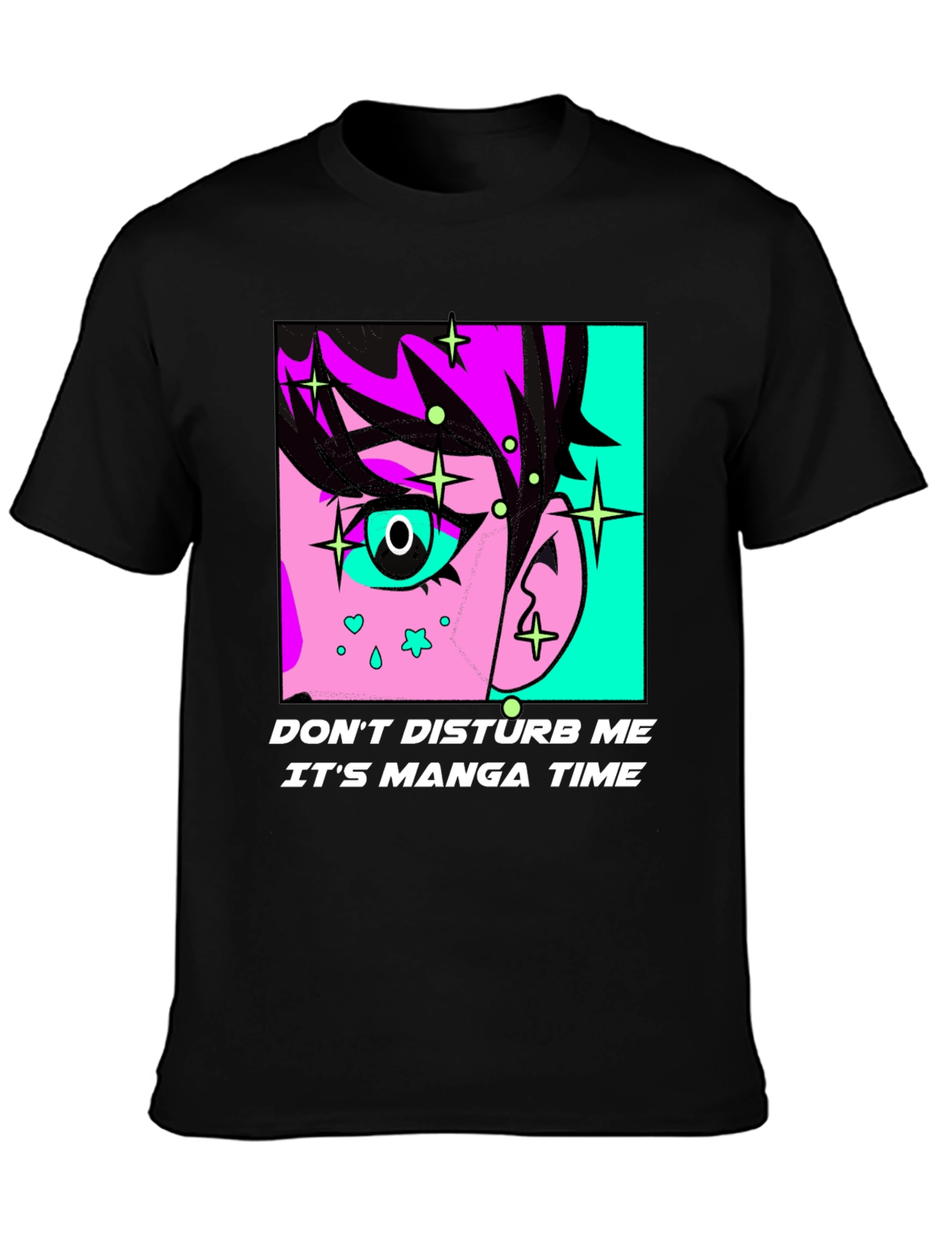 Manga Time Graphic Tee - Black