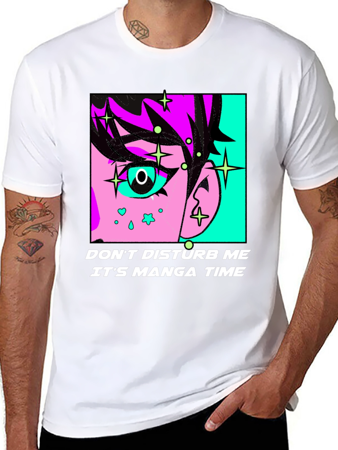 Manga Time Graphic Tee - Black