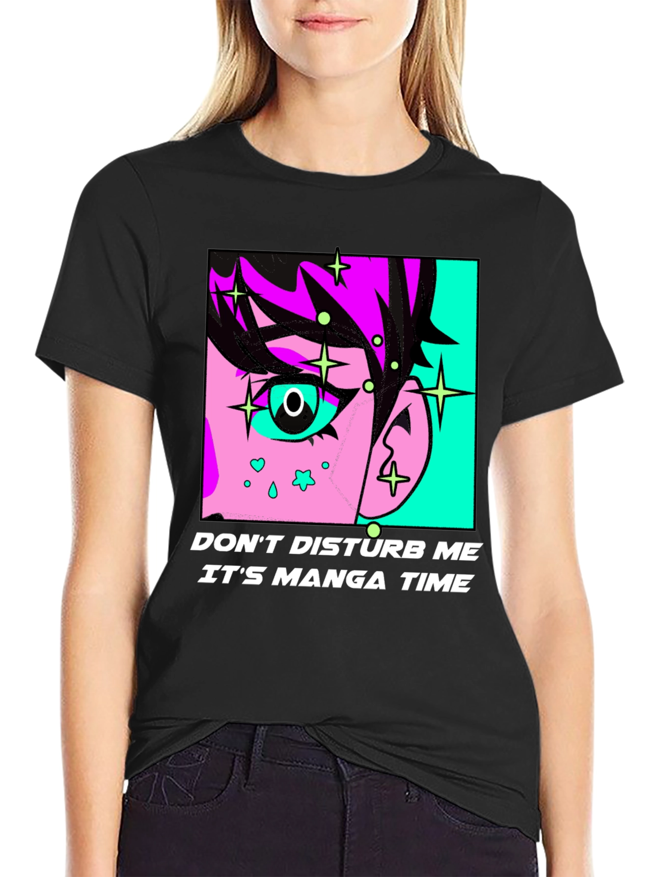 Manga Time Graphic Tee - Black
