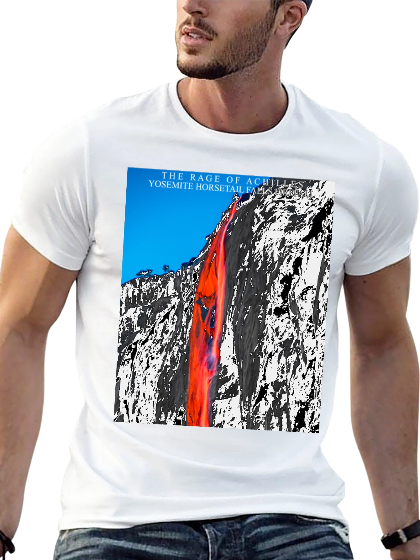 Rage of Achilles Yosemite Falls Graphic Tee