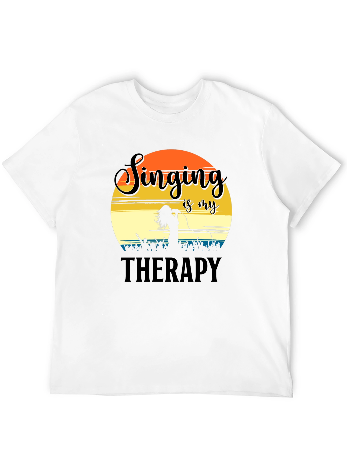 Singing is My Therapy T-Shirt Concert Lover Gift