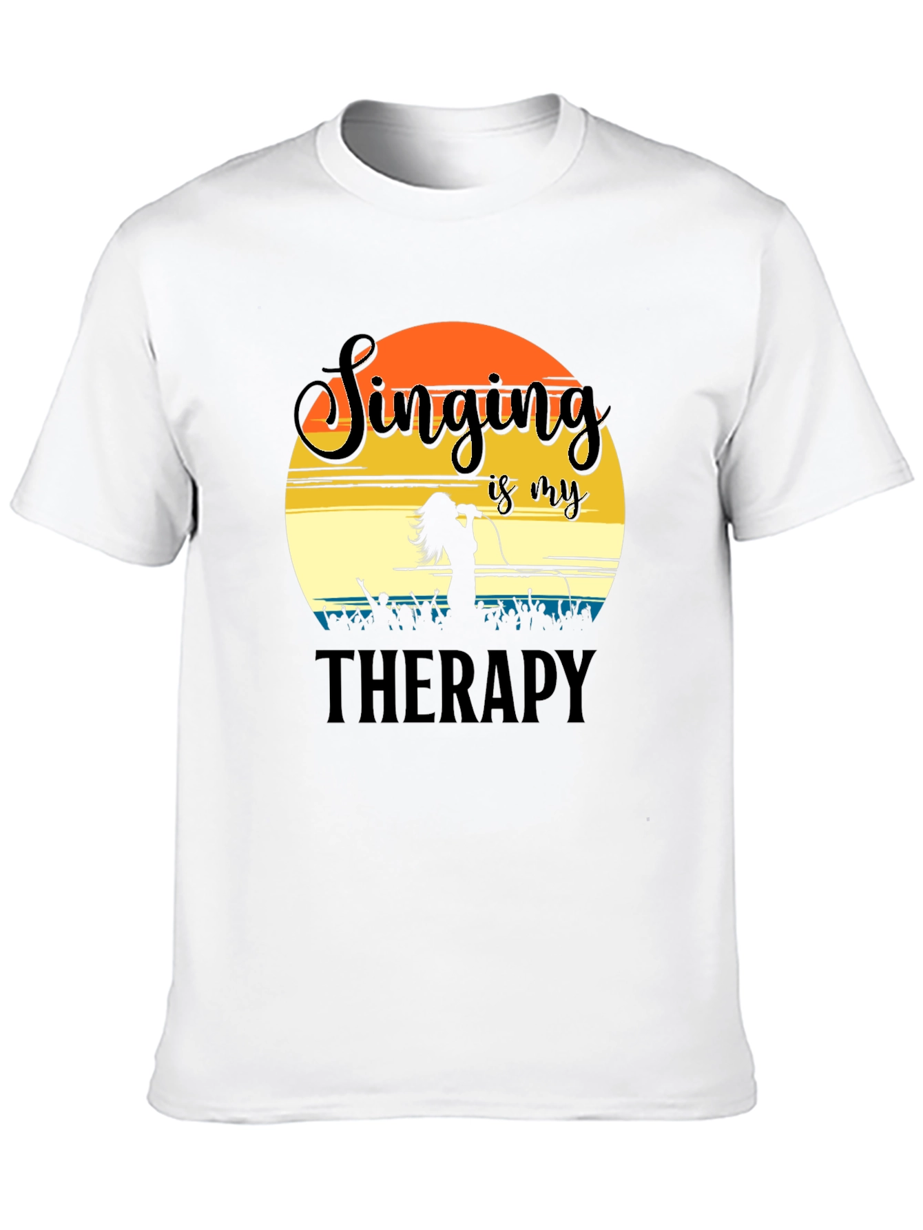 Singing is My Therapy T-Shirt Concert Lover Gift