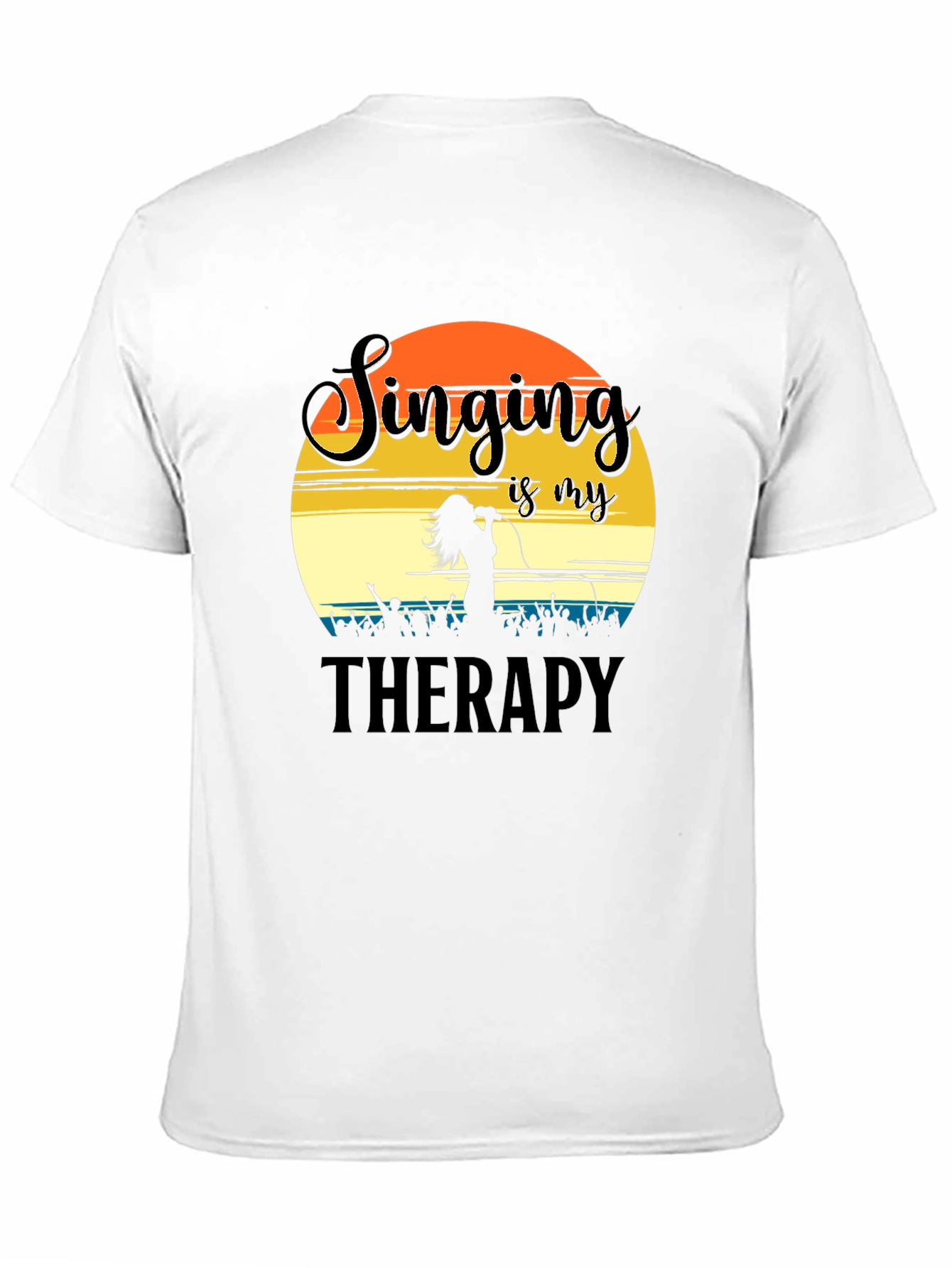 Singing is My Therapy T-Shirt Concert Lover Gift