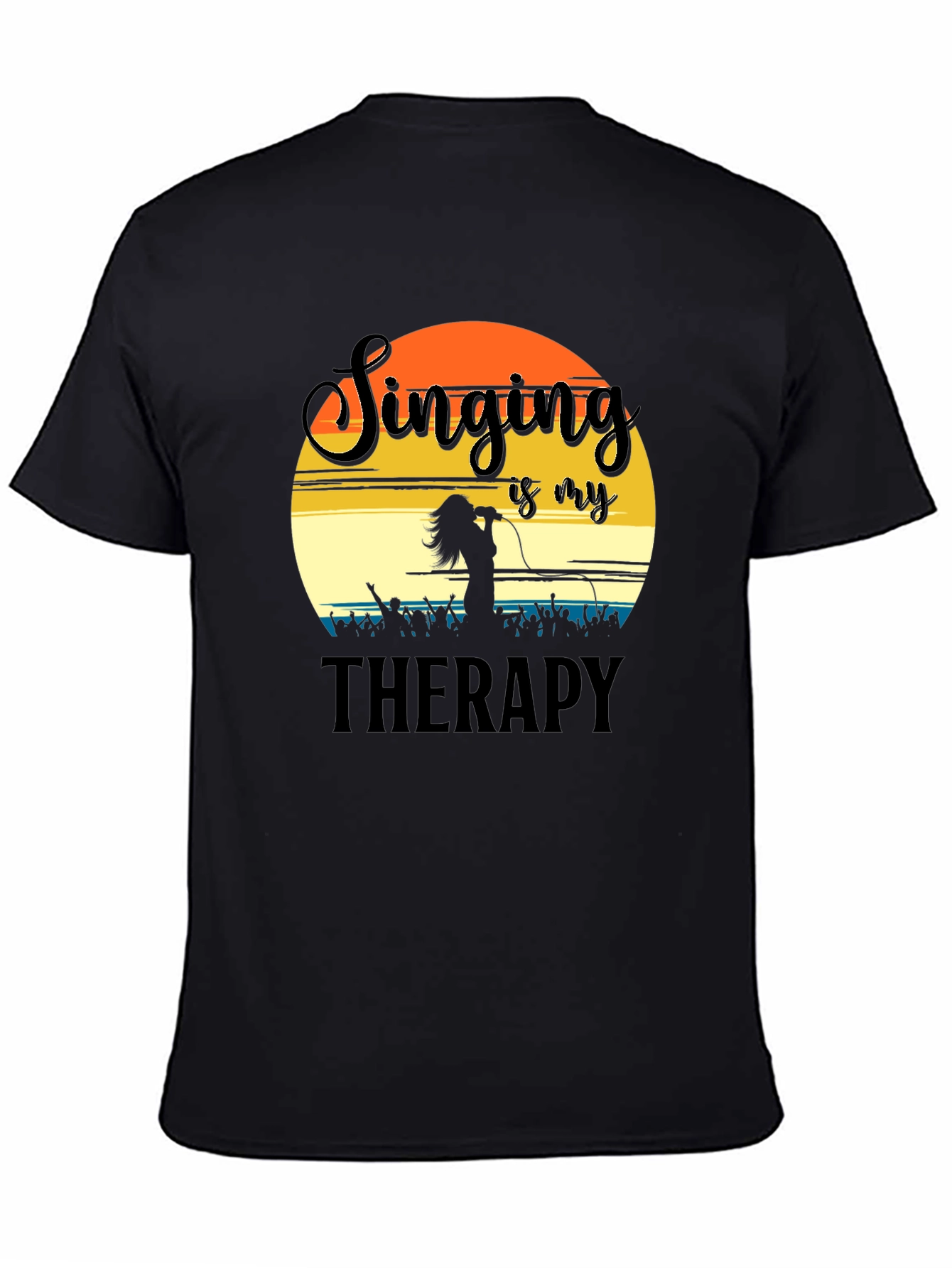 Singing is My Therapy T-Shirt Concert Lover Gift