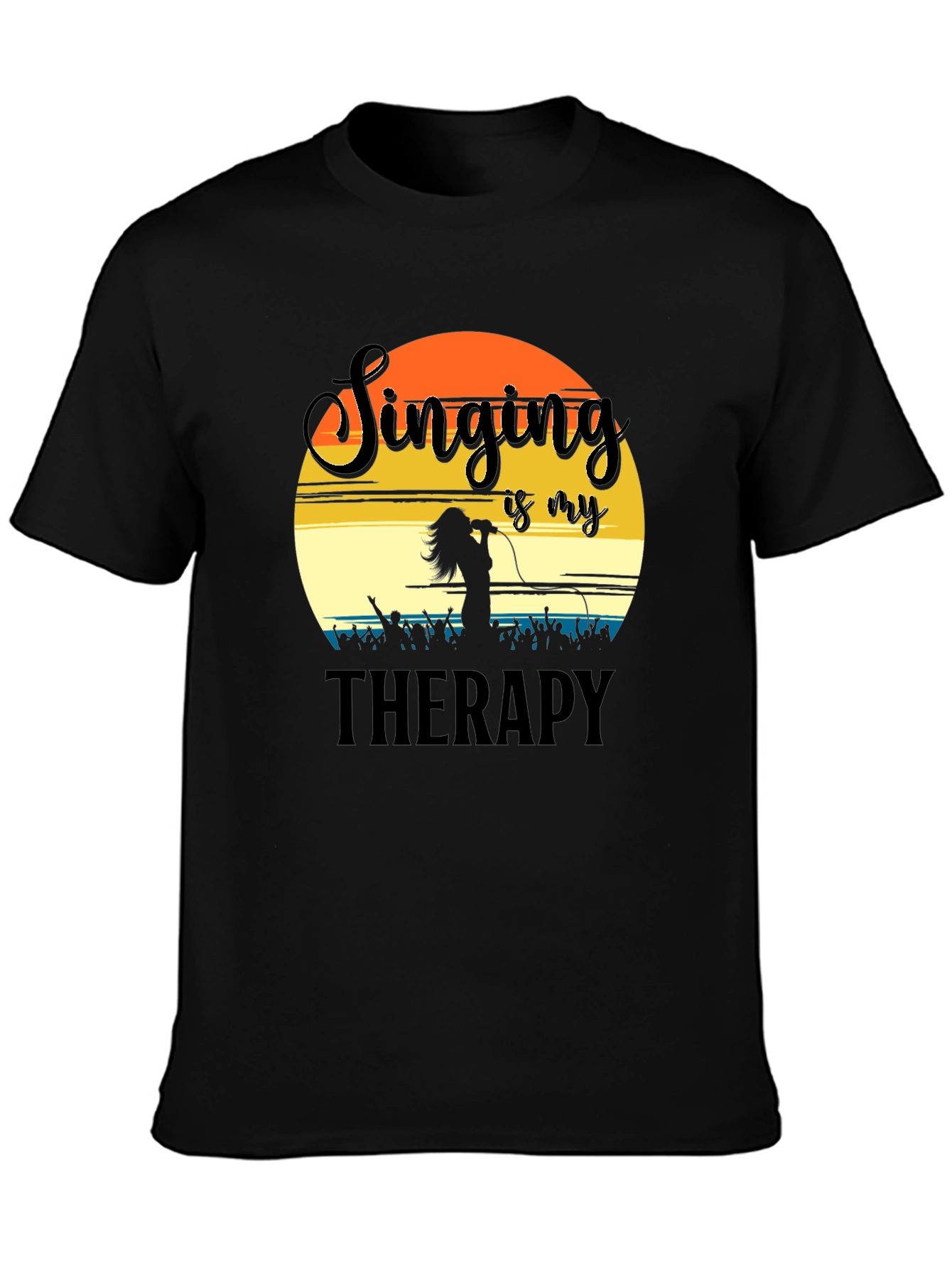 Singing is My Therapy T-Shirt Concert Lover Gift