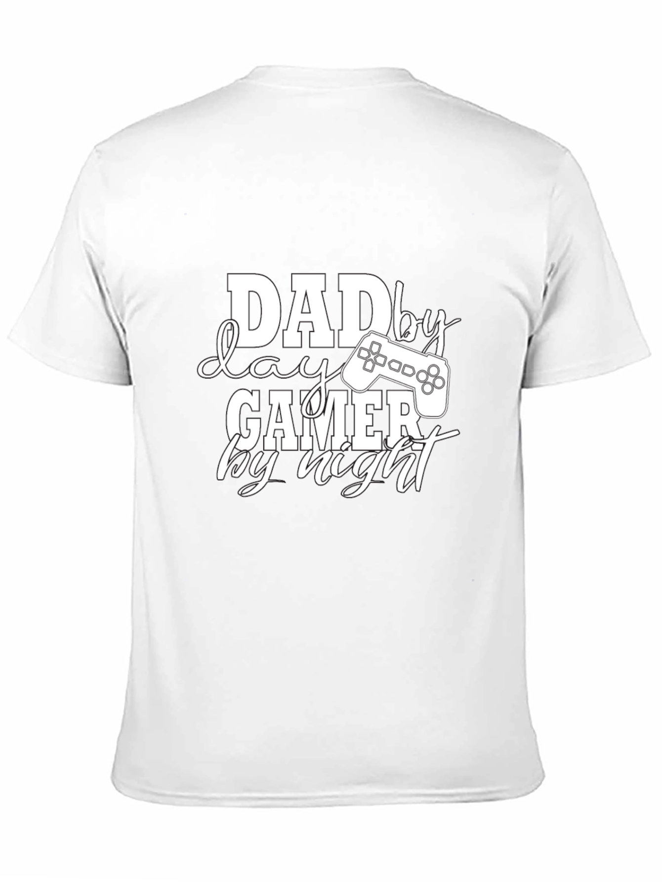 Dad By Day Gamer By Night Black T-Shirt