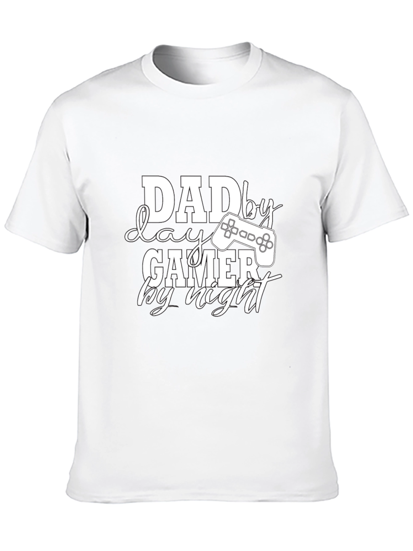 Dad By Day Gamer By Night Black T-Shirt
