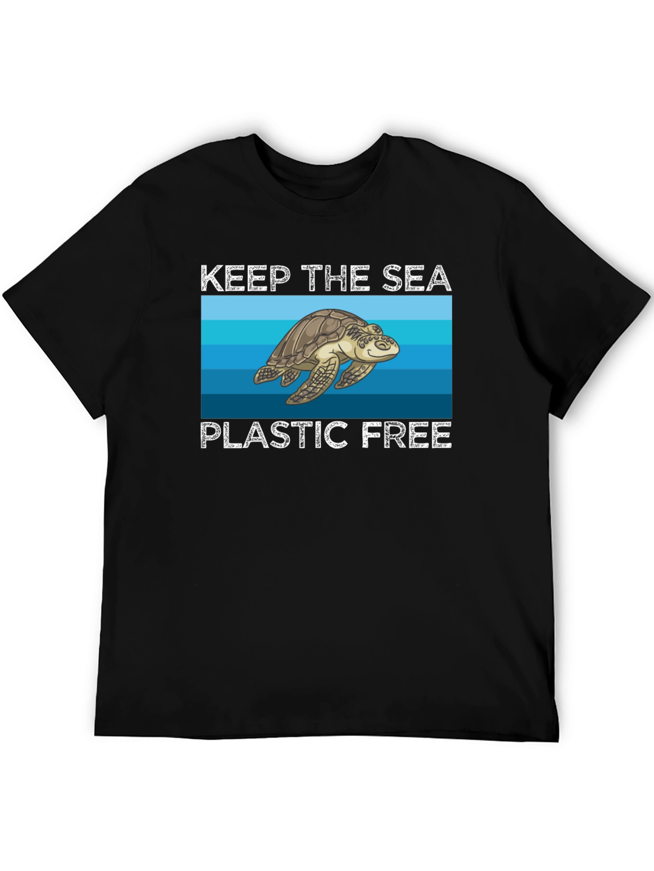 Keep the Sea Plastic Free Turtle Graphic Tee