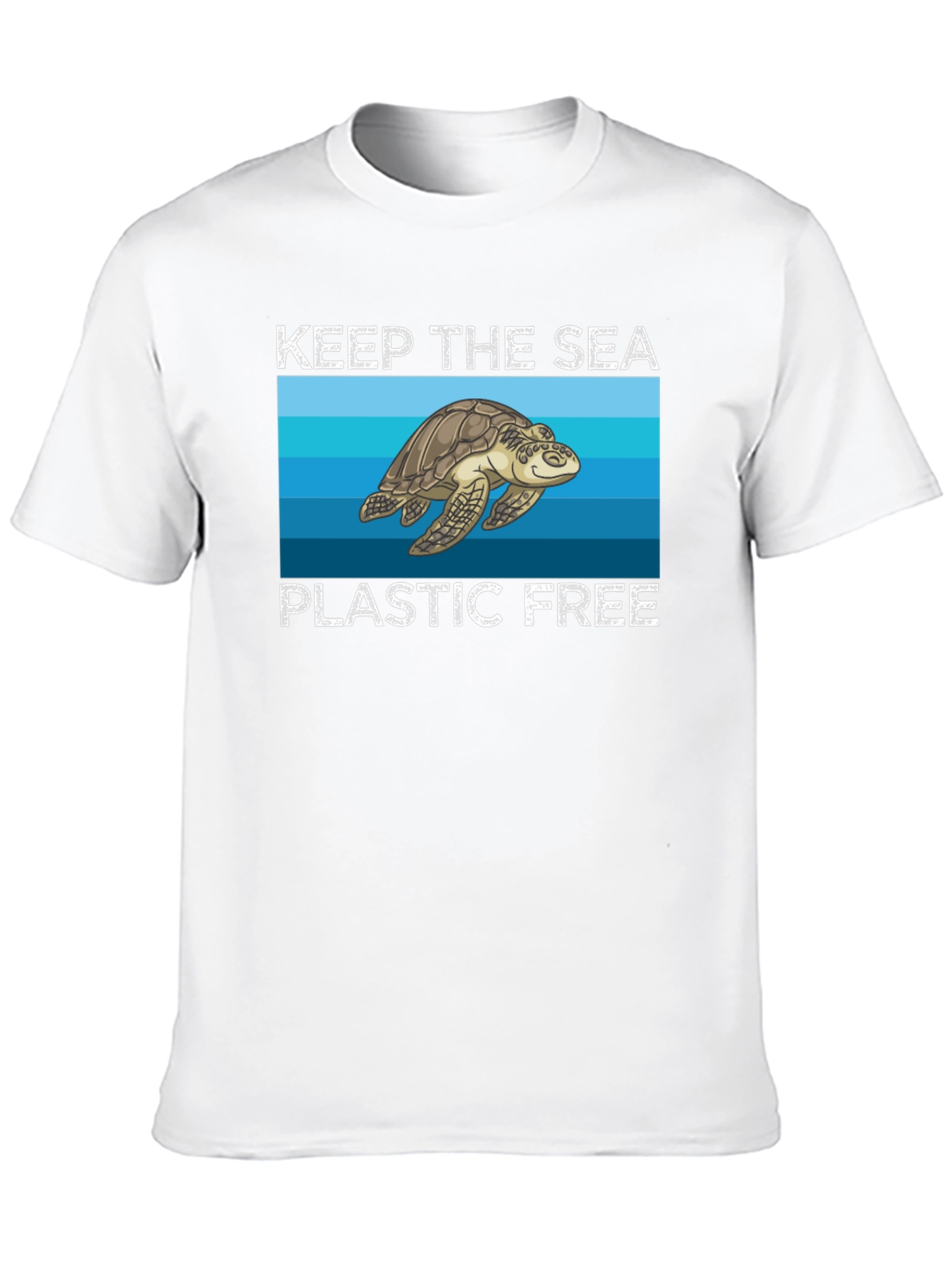 Keep the Sea Plastic Free Turtle Graphic Tee