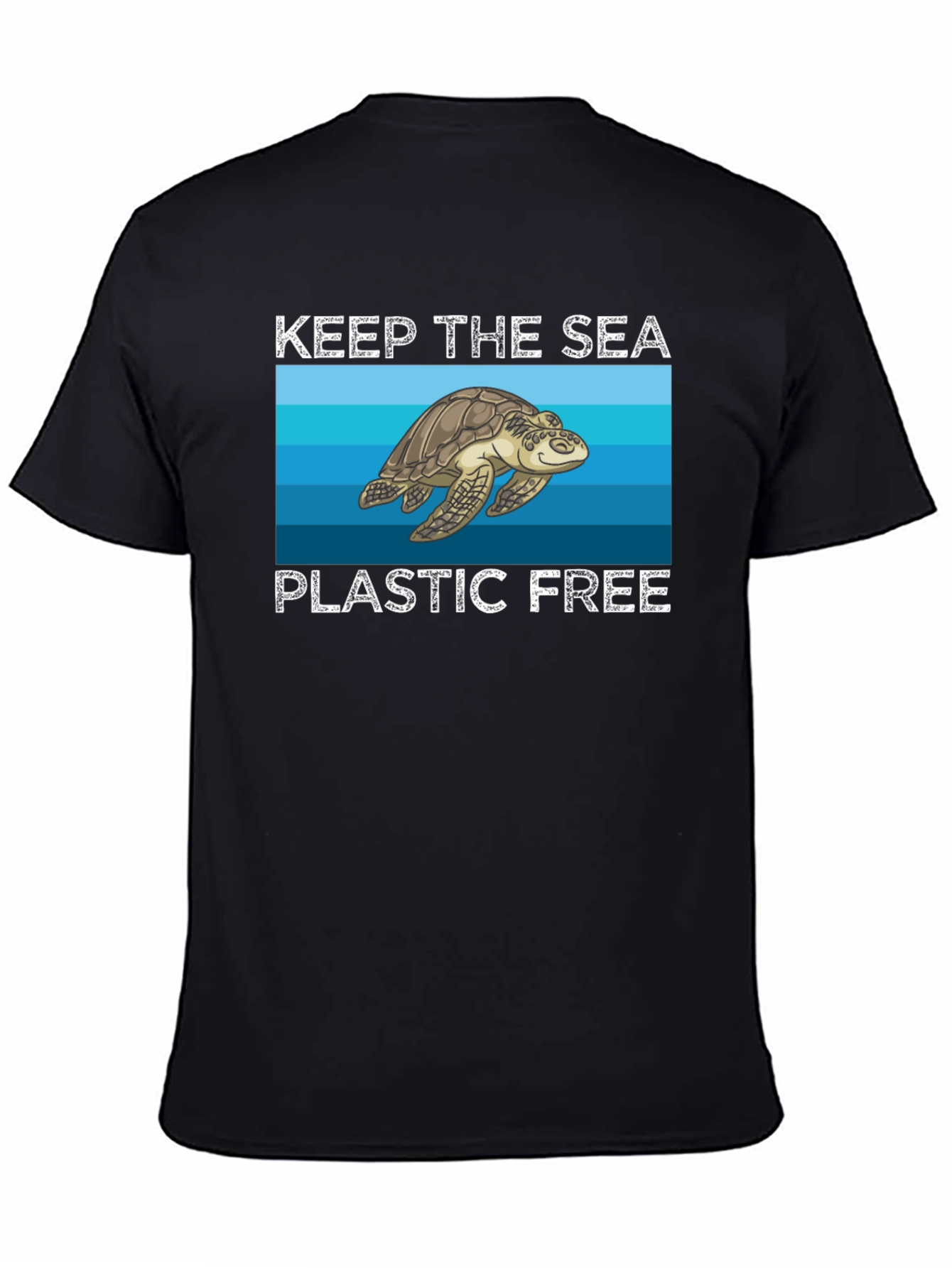 Keep the Sea Plastic Free Turtle Graphic Tee
