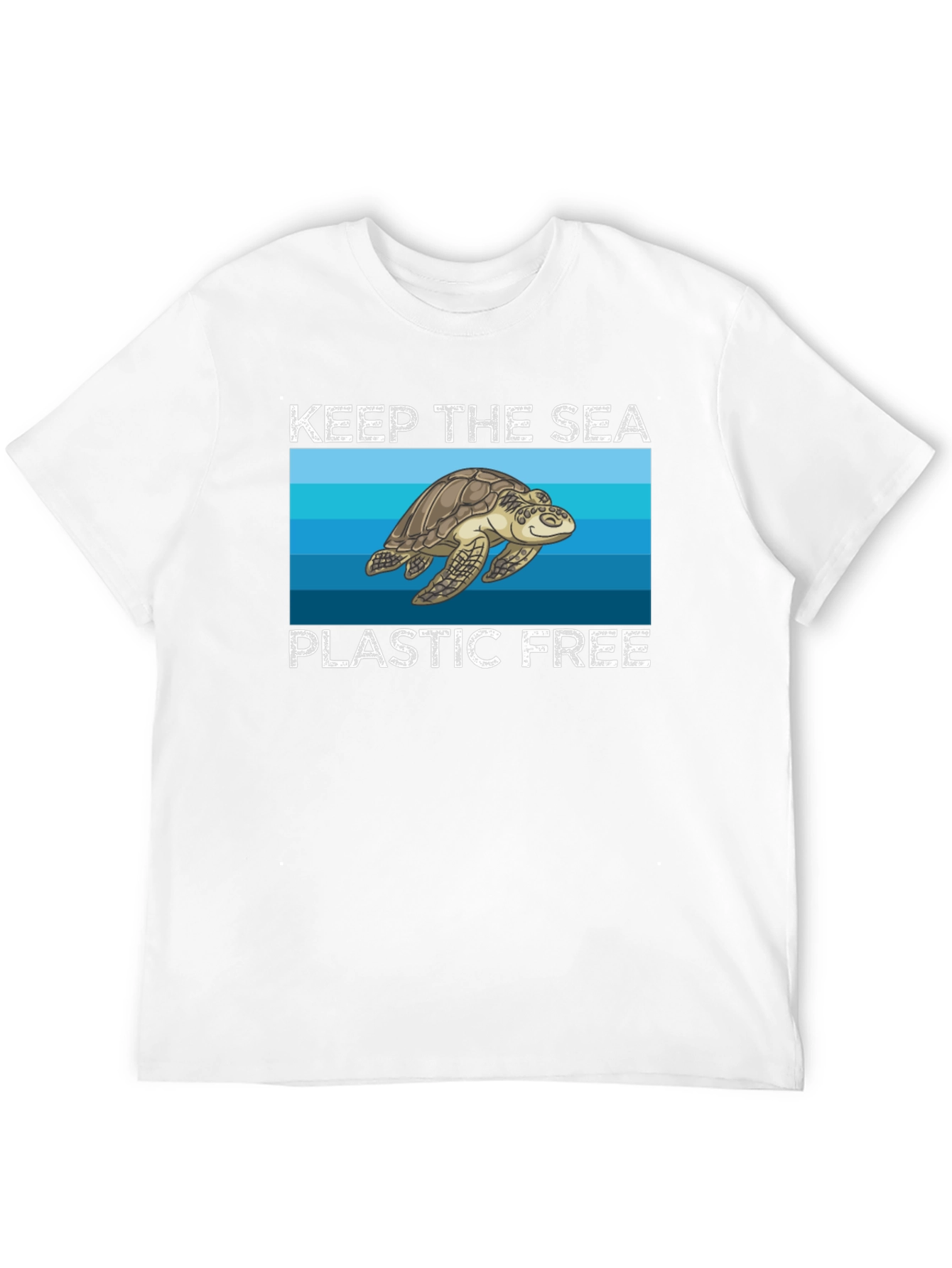 Keep the Sea Plastic Free Turtle Graphic Tee