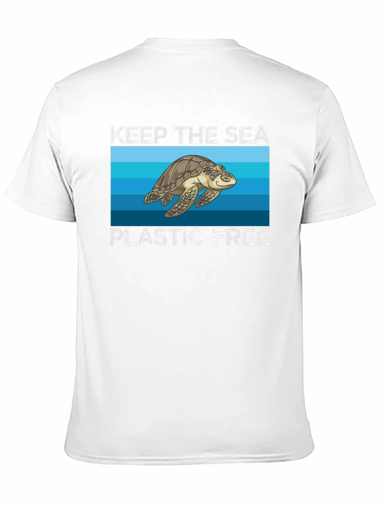 Keep the Sea Plastic Free Turtle Graphic Tee