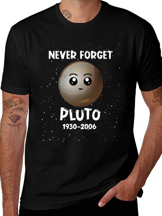 Never Forget Pluto T-Shirt - Astronomy Space Tee