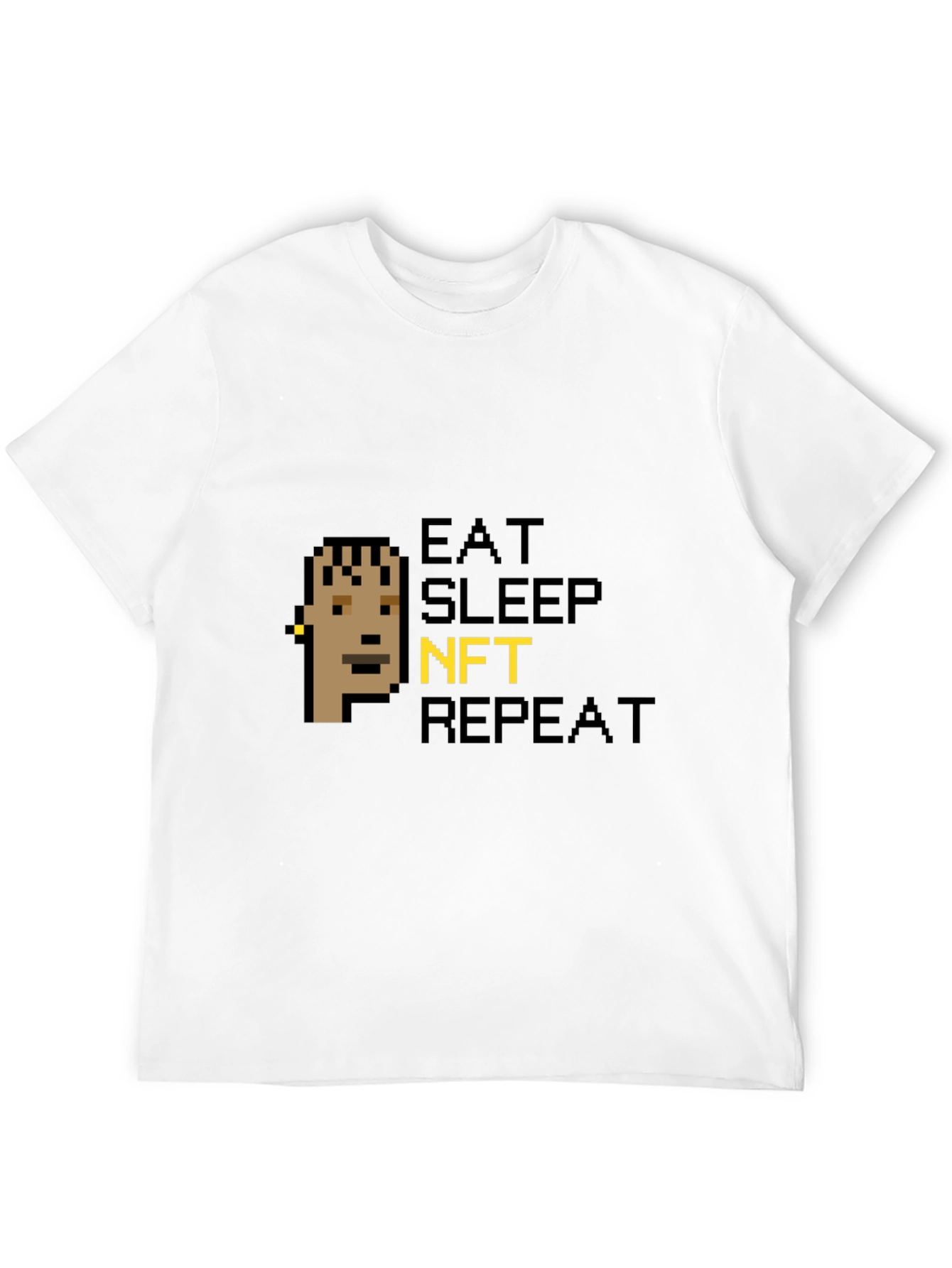 Eat Sleep NFT Repeat Black Graphic Tee
