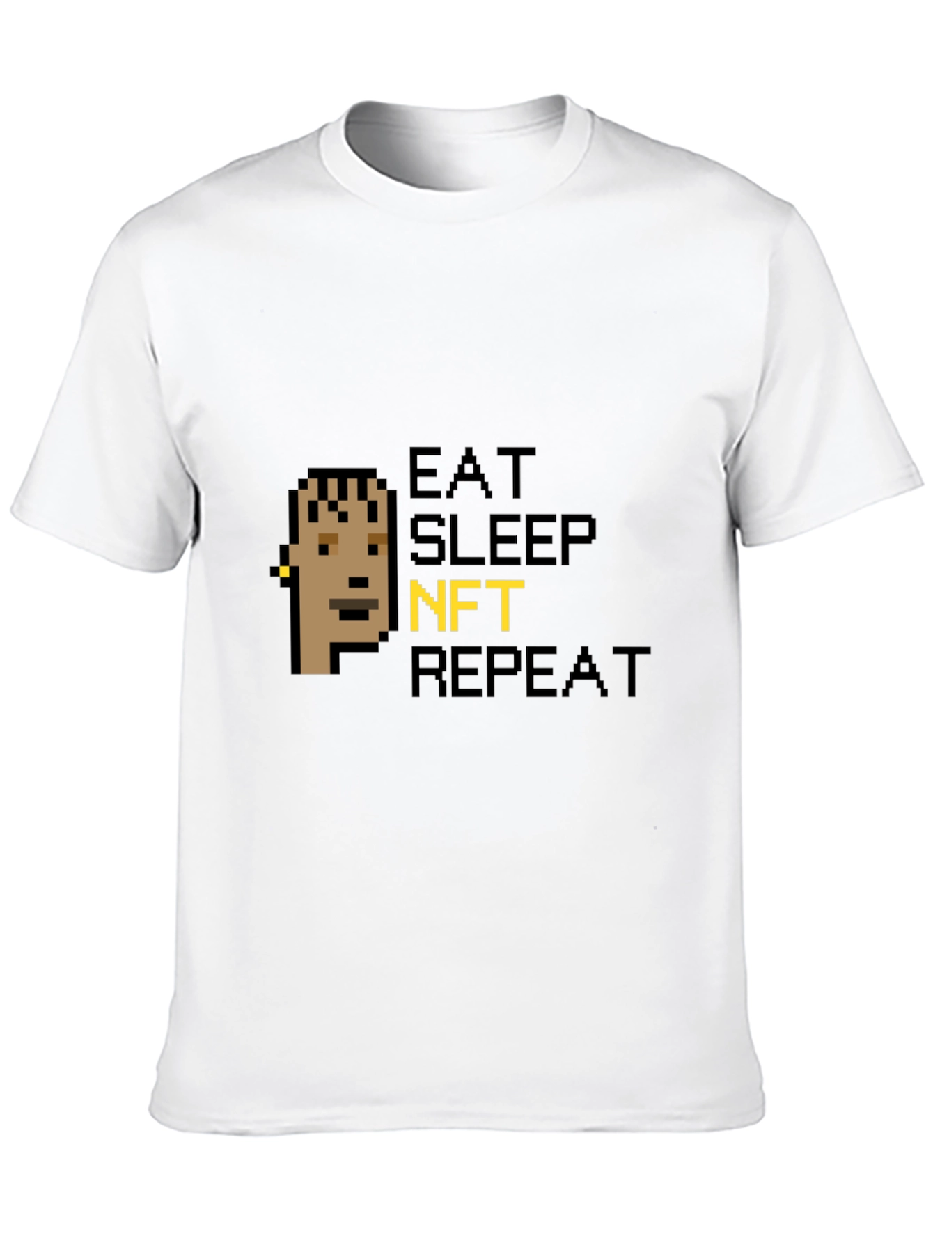 Eat Sleep NFT Repeat Black Graphic Tee