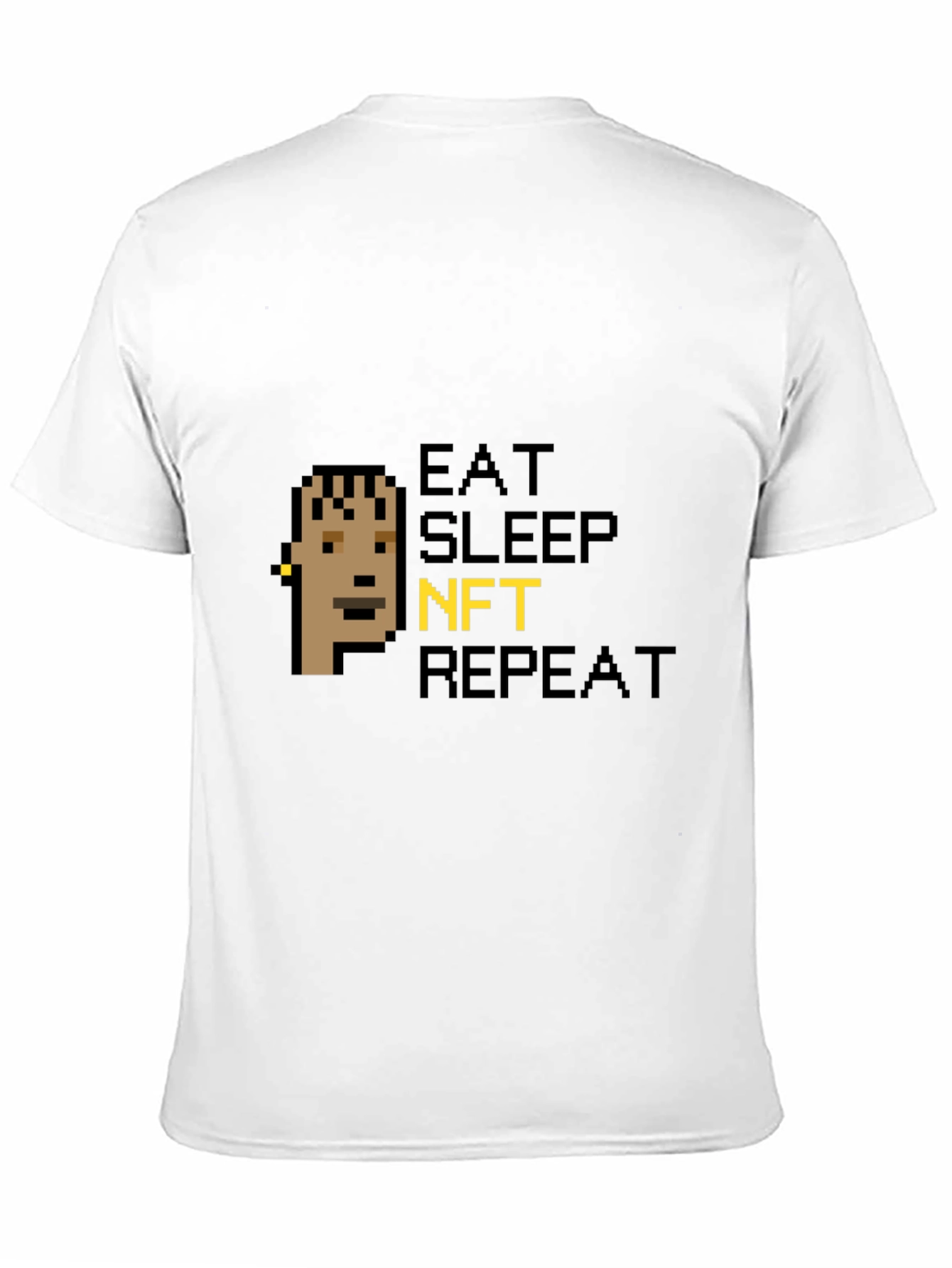 Eat Sleep NFT Repeat Black Graphic Tee