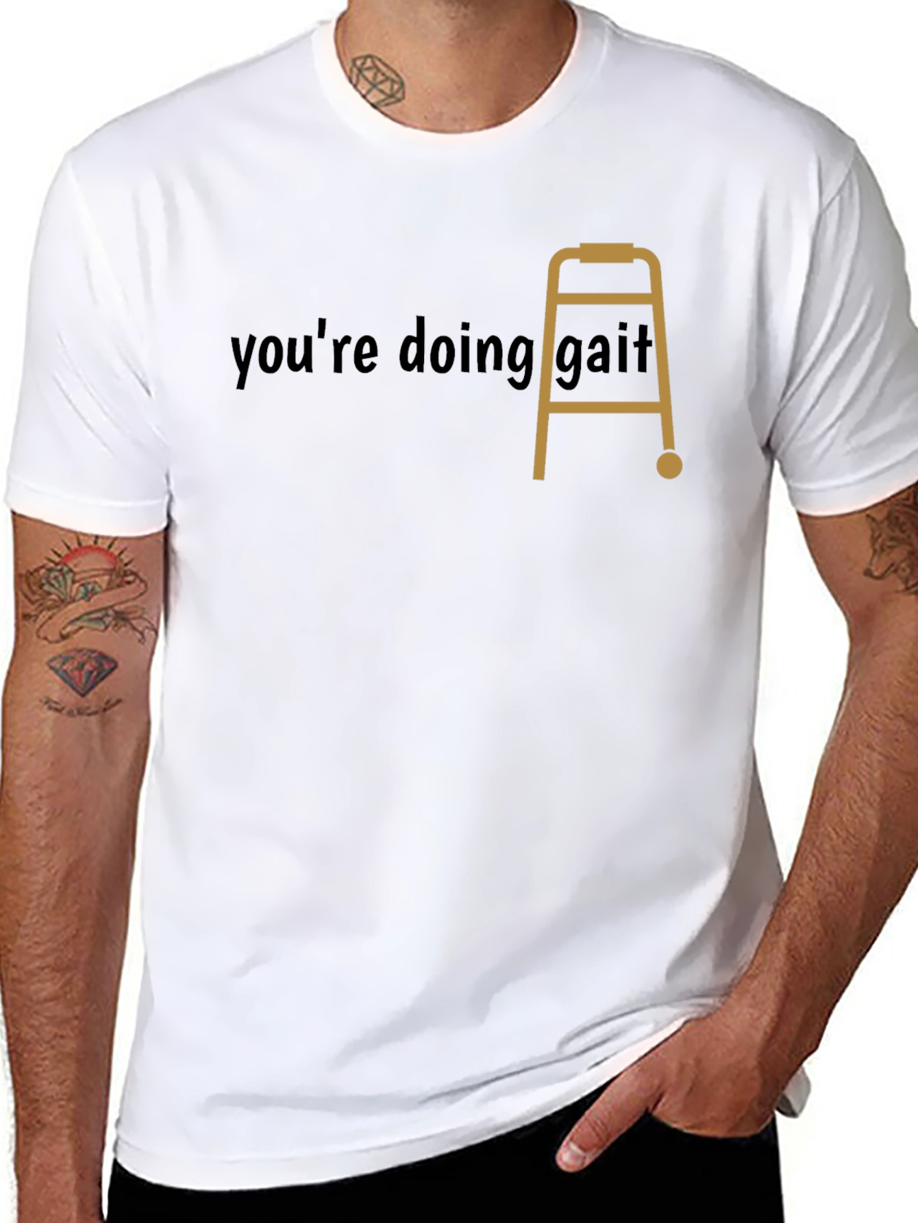 Youre Doing Gait! Funny Graphic Tee