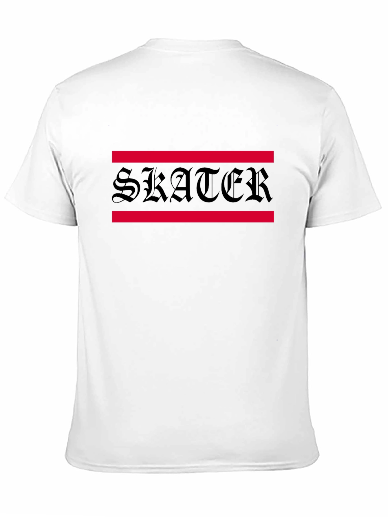 Skater Graphic Tee - Black Cotton Blend