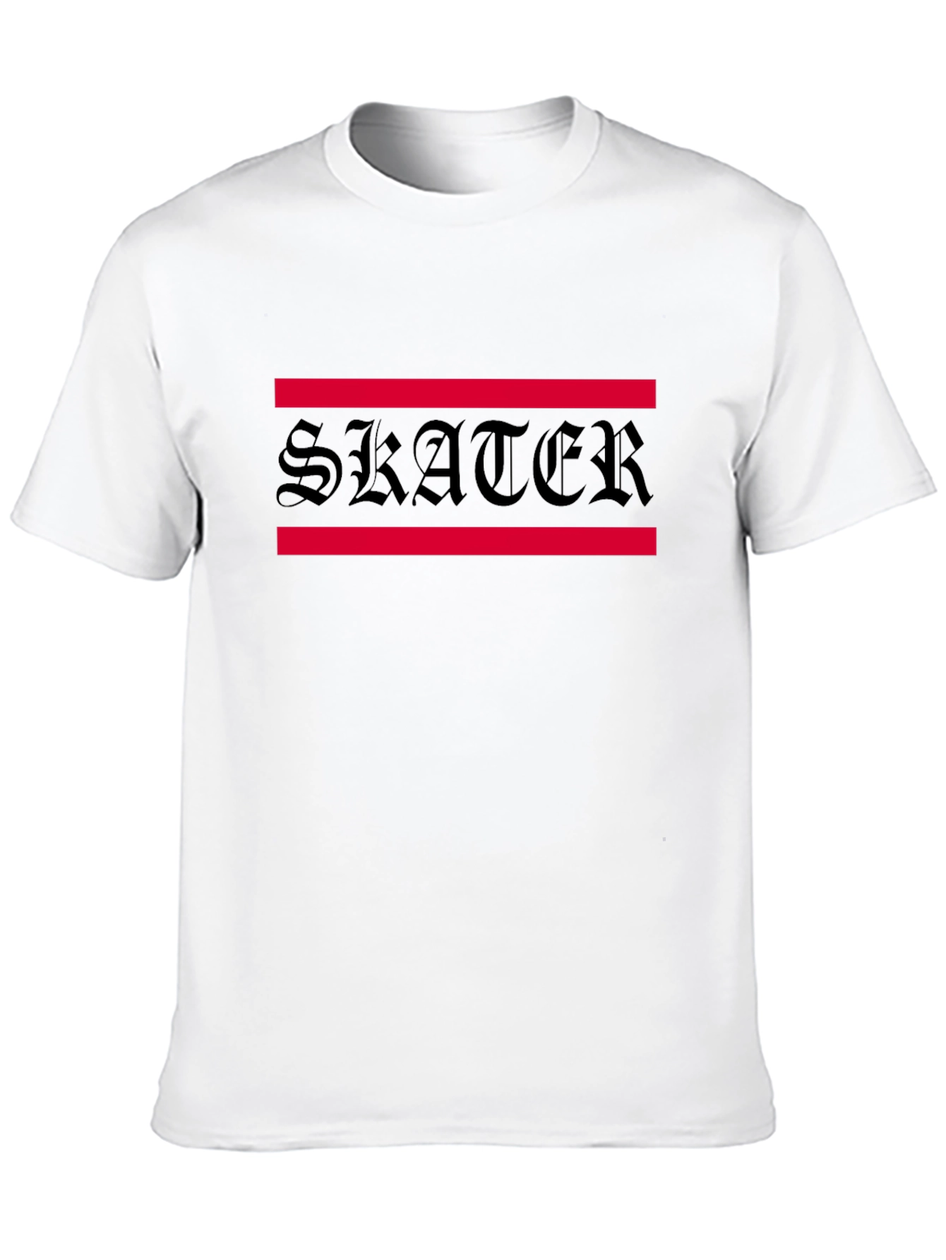 Skater Graphic Tee - Black Cotton Blend