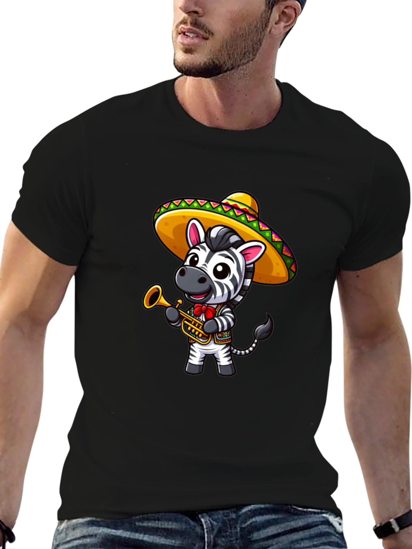 Zebra Trumpet Player T-Shirt