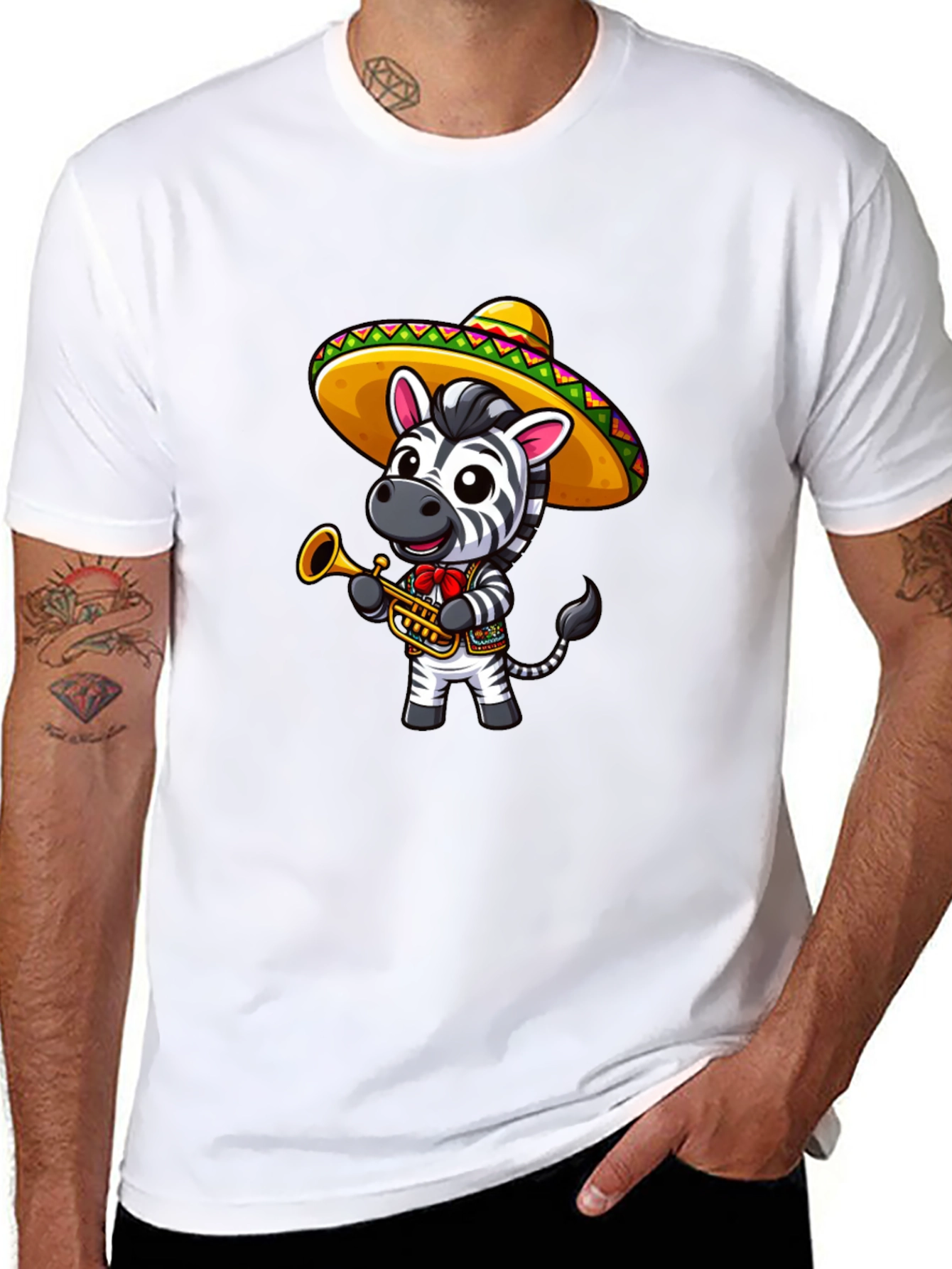 Zebra Trumpet Player T-Shirt