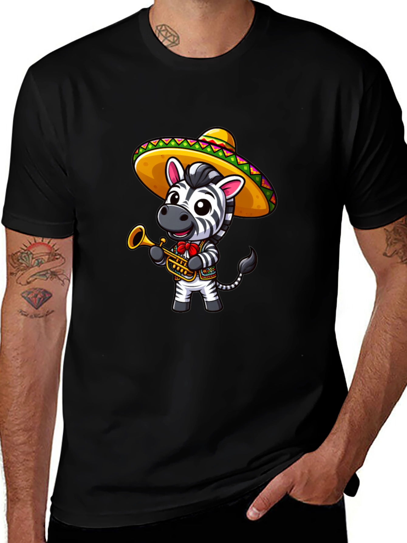 Zebra Trumpet Player T-Shirt