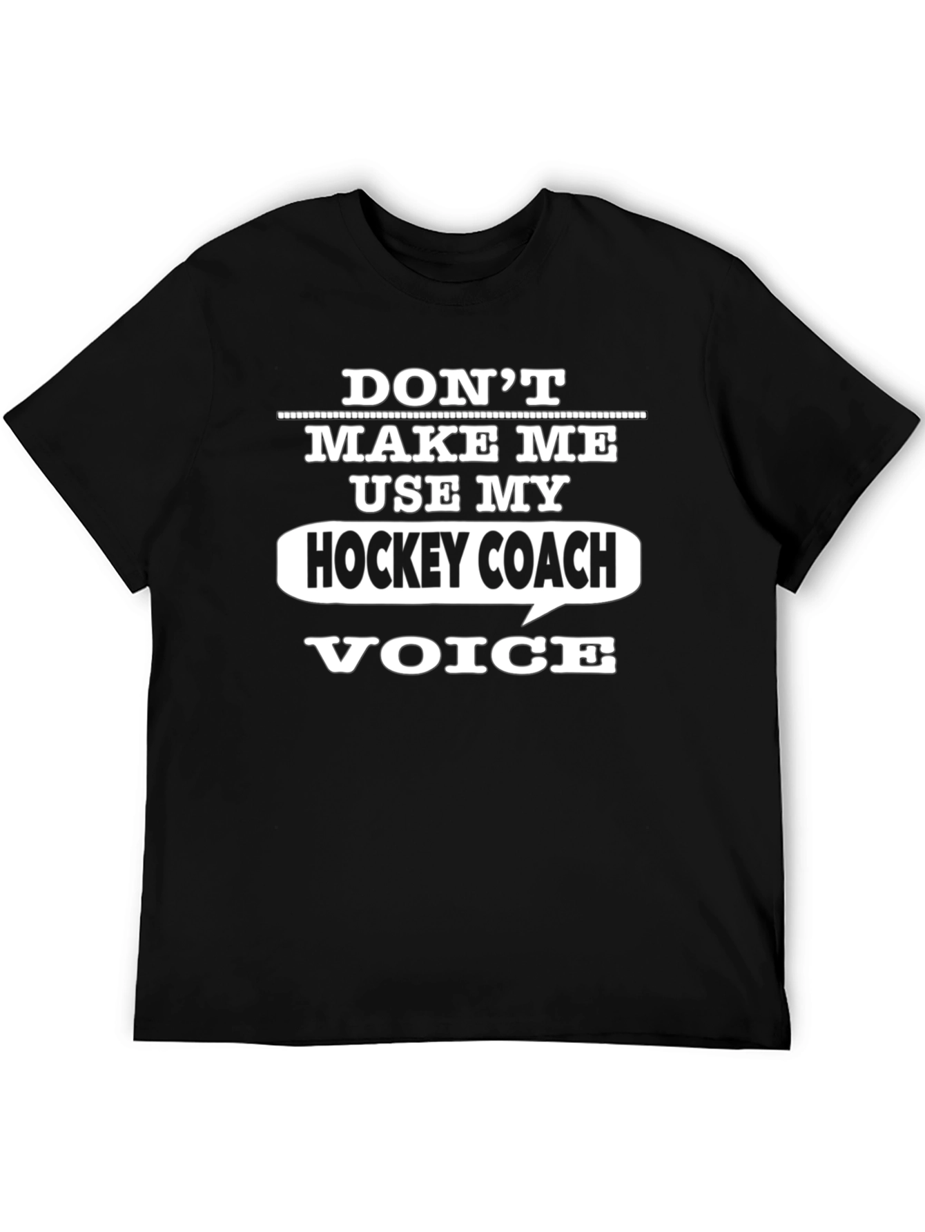Hockey Coach Voice Graphic Tee - Funny Gift