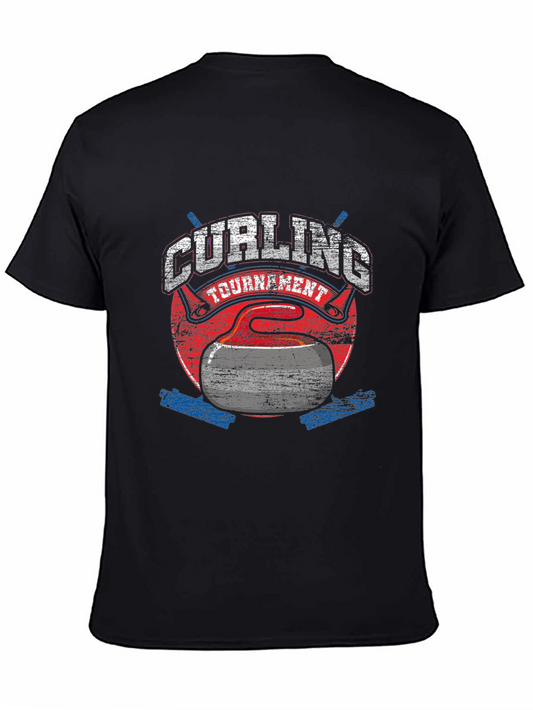 Curling Tournament T-Shirt -  Distressed Style