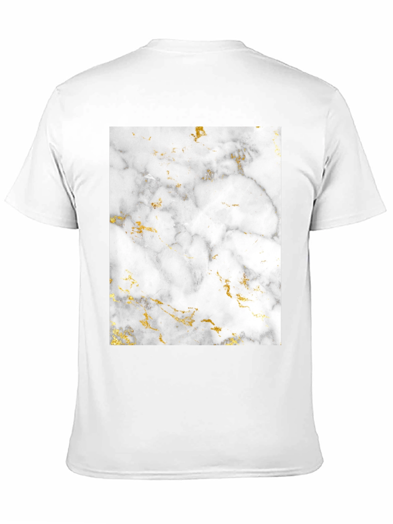 Marble Print Black T-Shirt