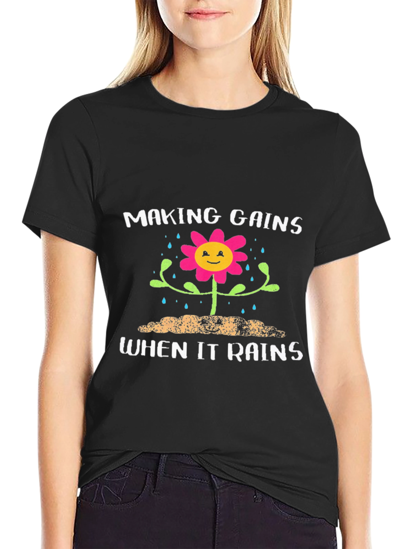 Making Gains When It Rains Graphic T-Shirt
