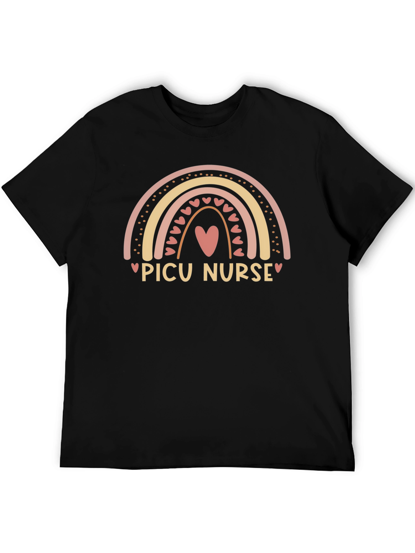 PICU Nurse Rainbow Graphic Tee