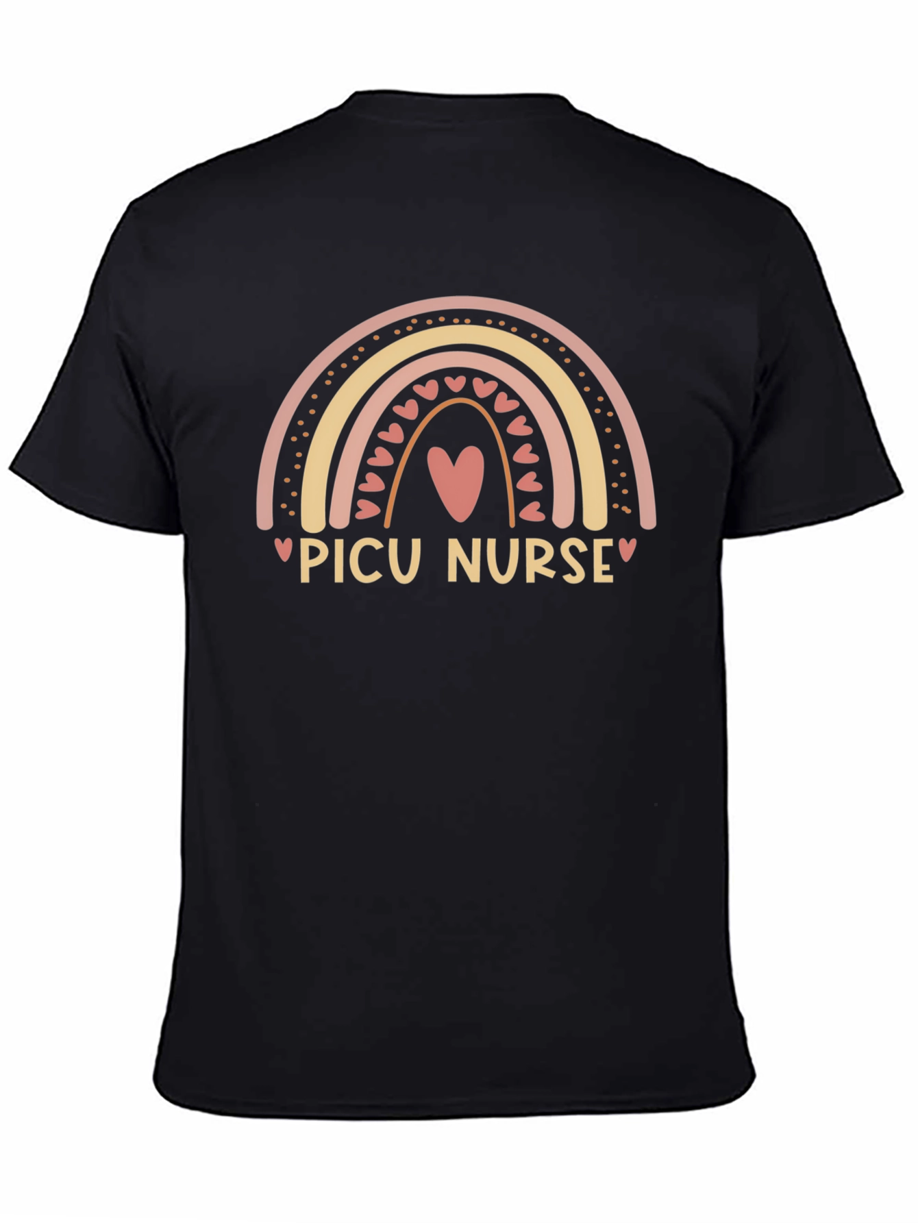 PICU Nurse Rainbow Graphic Tee