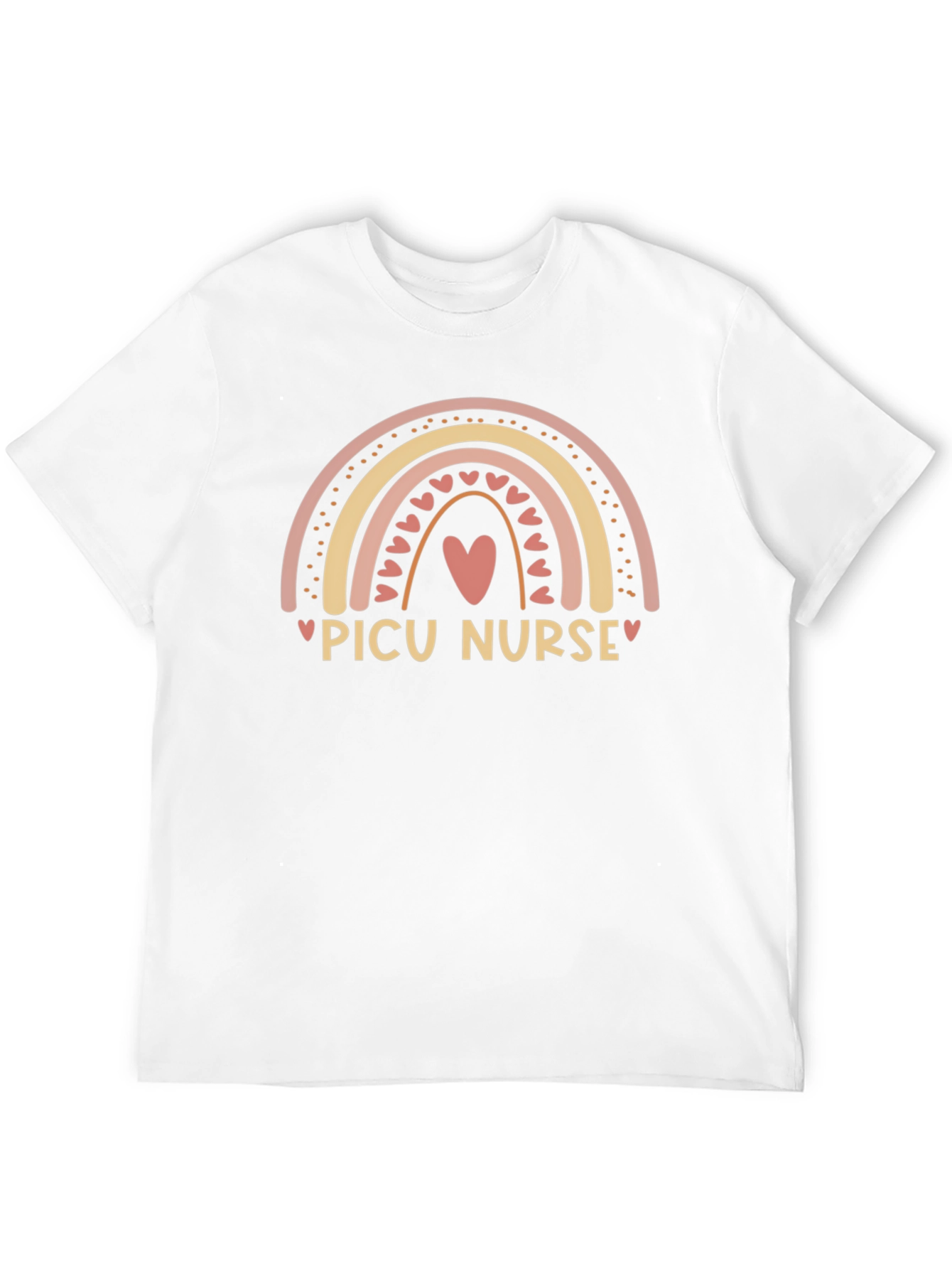 PICU Nurse Rainbow Graphic Tee