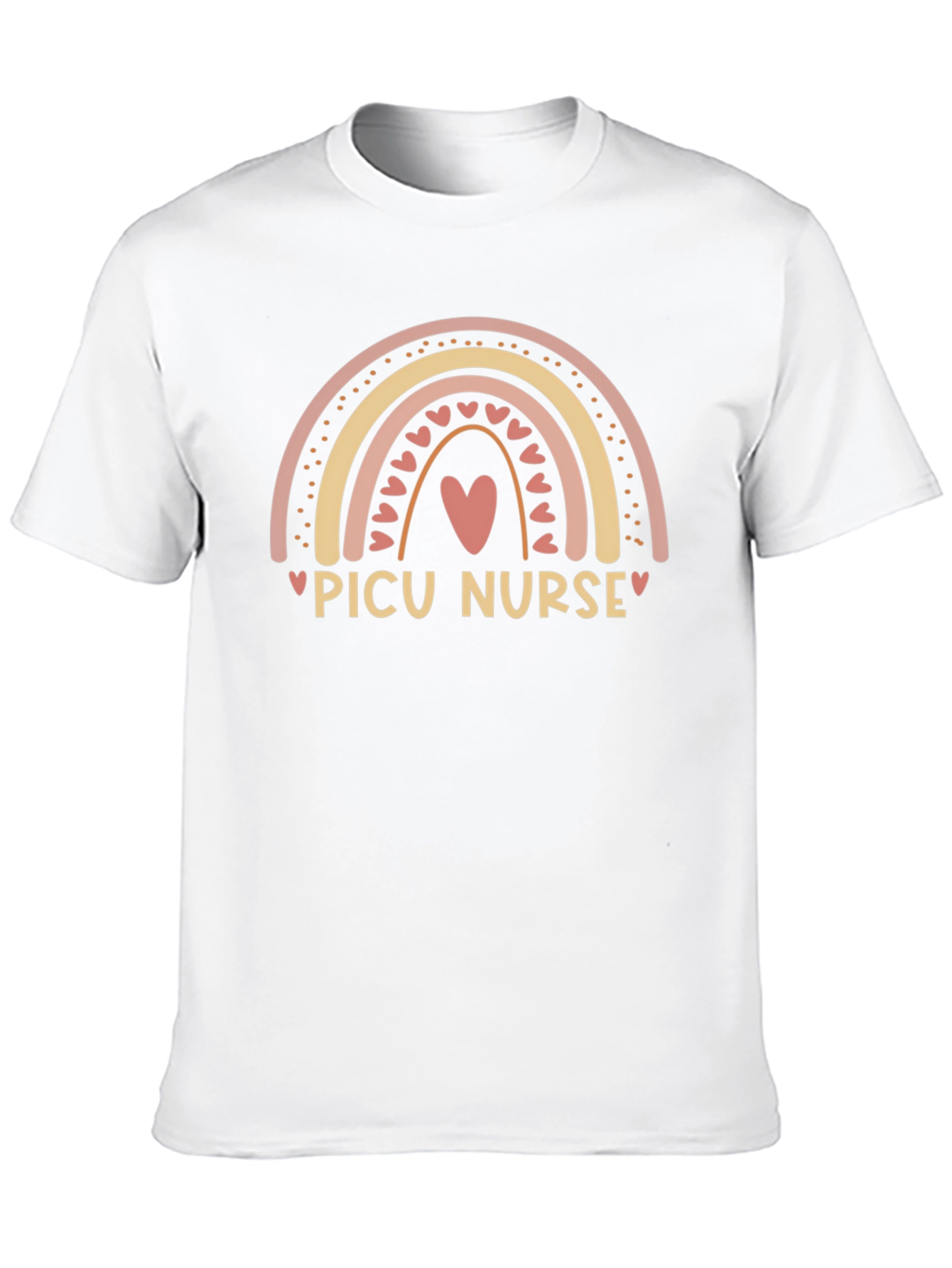 PICU Nurse Rainbow Graphic Tee