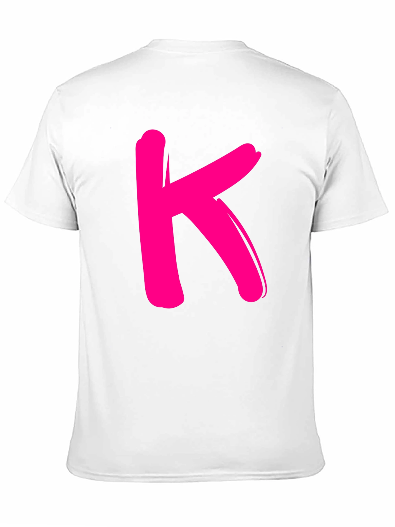 Bold K Graphic Tee - Black Cotton Casual Shirt