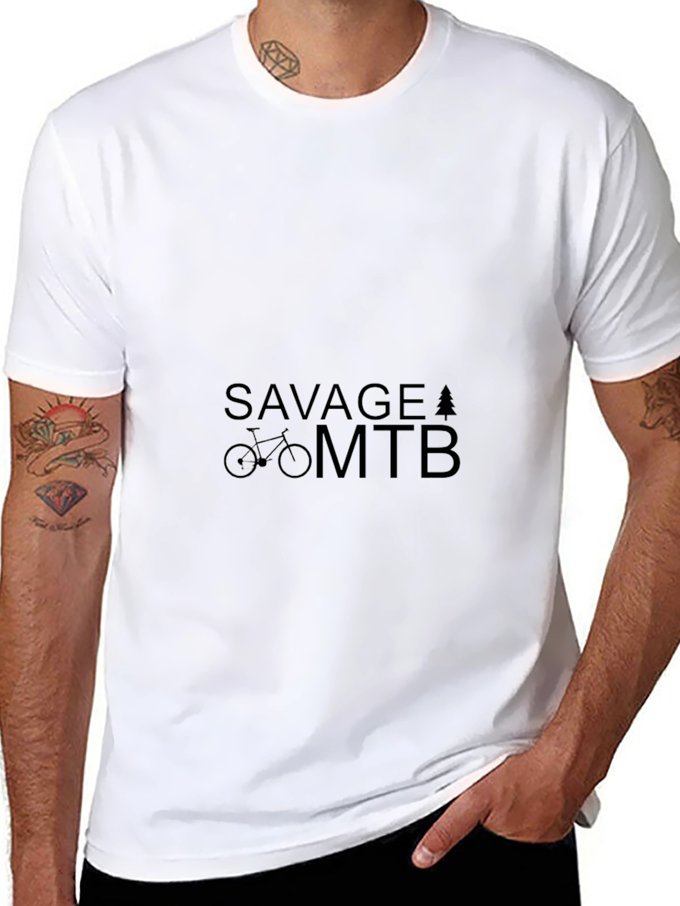 Savage MTB Graphic T-Shirt - Black