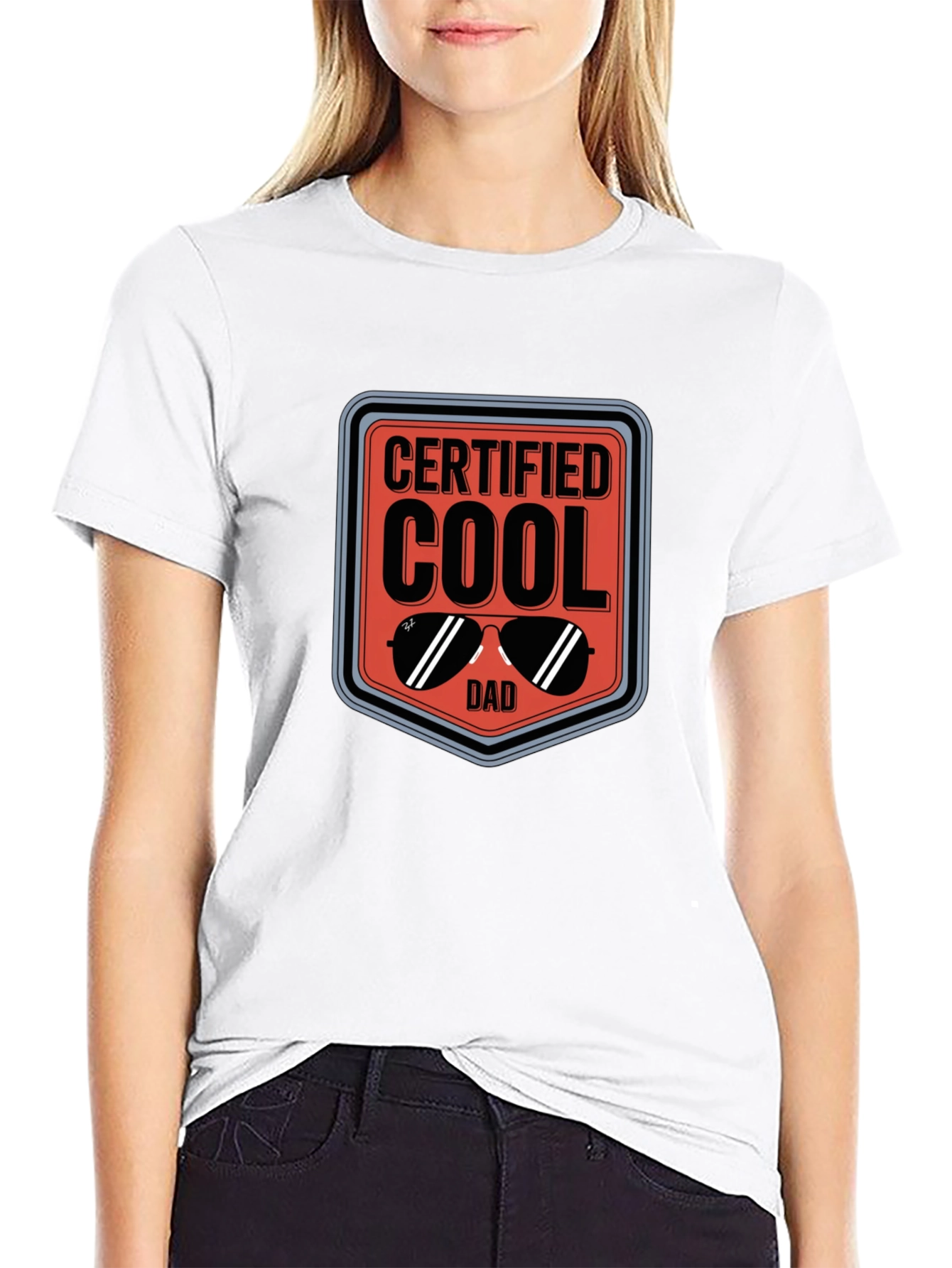 Cool Dad Certified Graphic Tee - Black