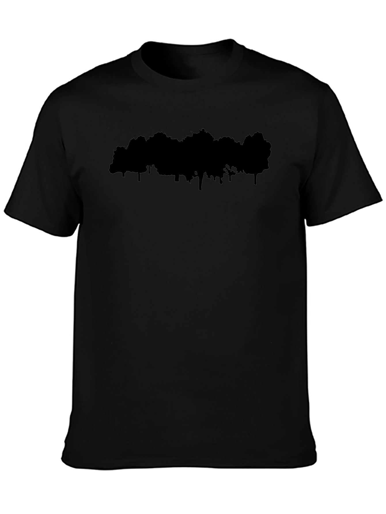 Silhouette Tree Black Graphic Tee