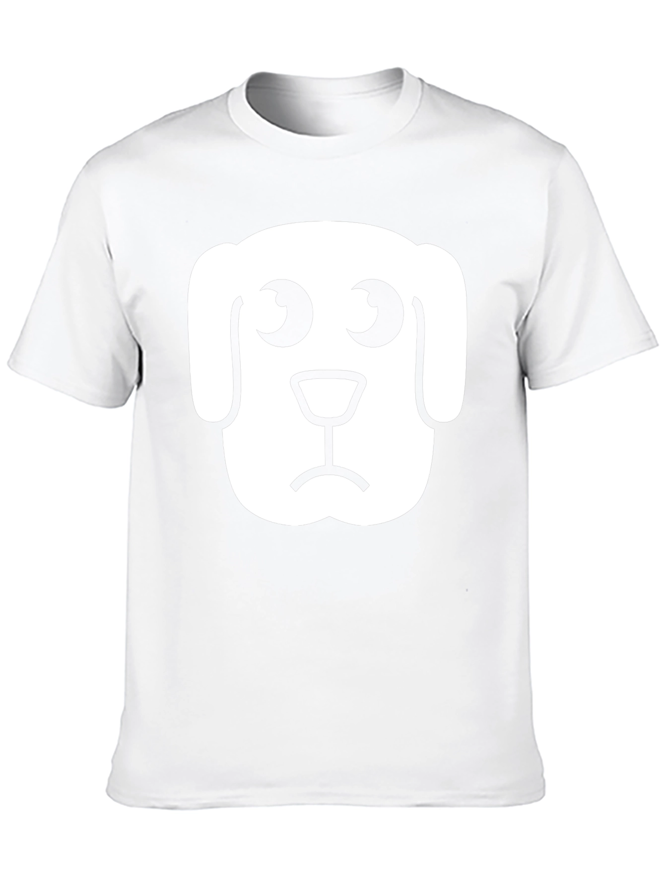 Sad Dog Graphic Tee - Black Cotton T-Shirt