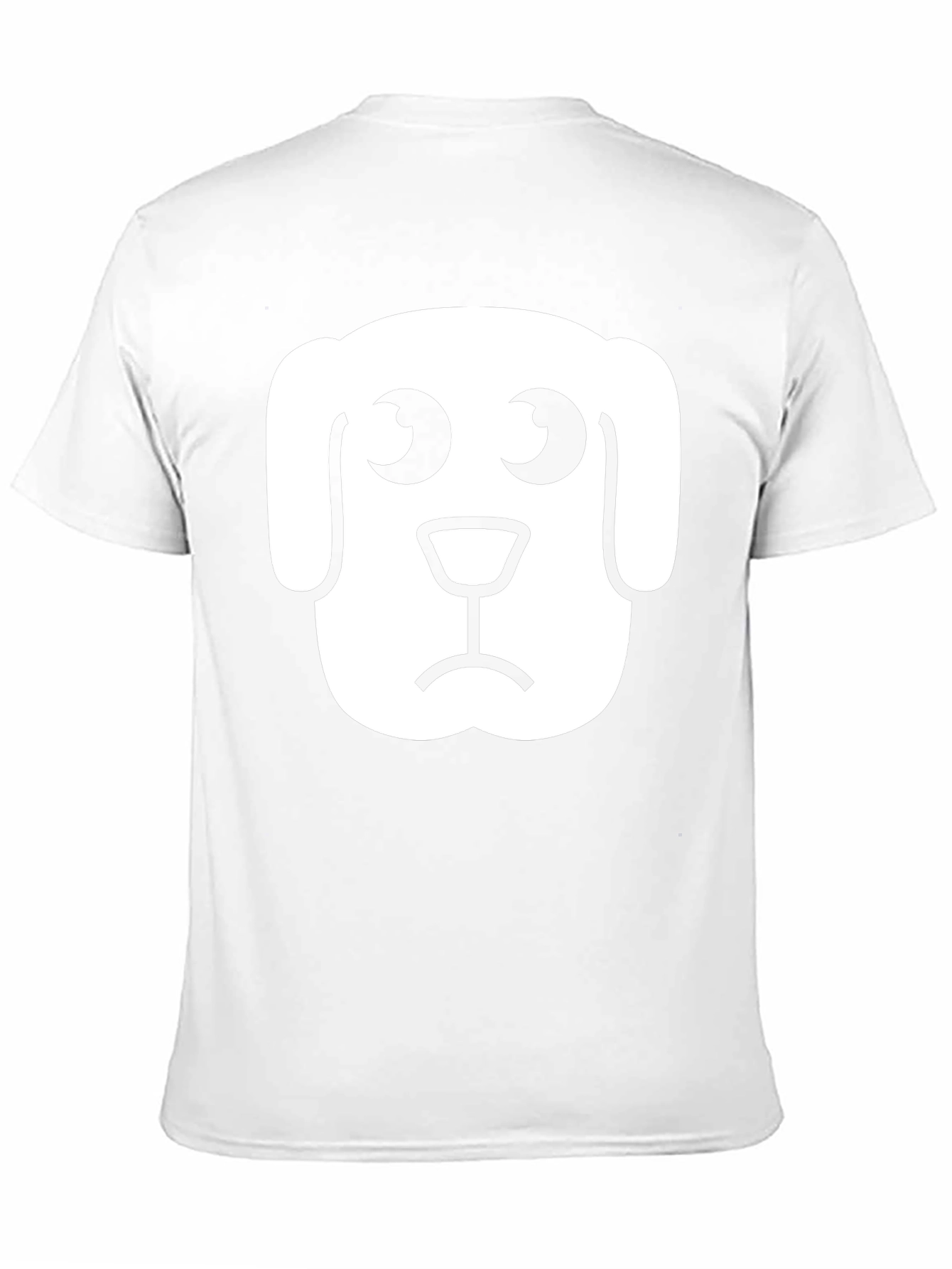 Sad Dog Graphic Tee - Black Cotton T-Shirt