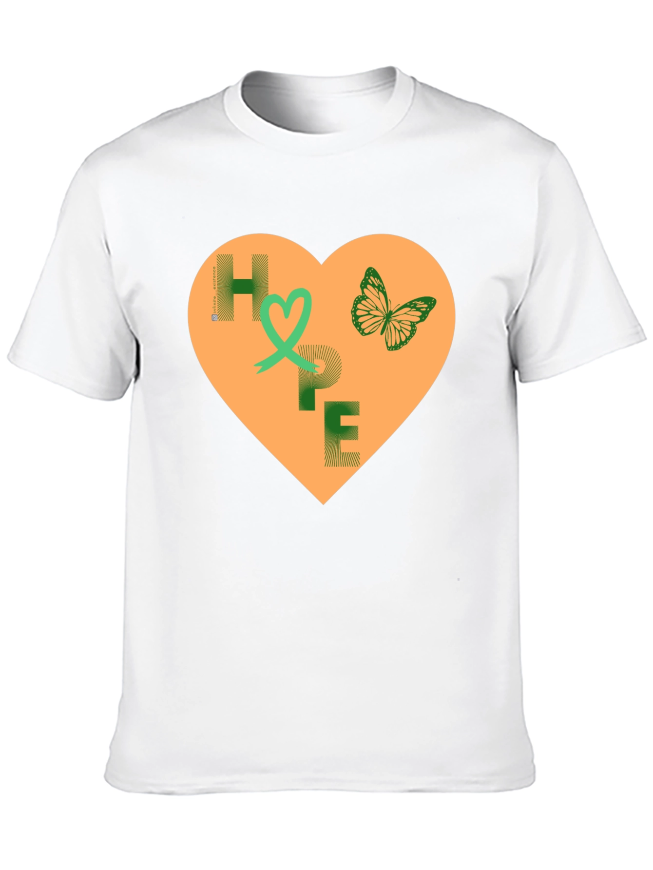 HOPE T-Shirt - Heart Butterfly Graphic Tee